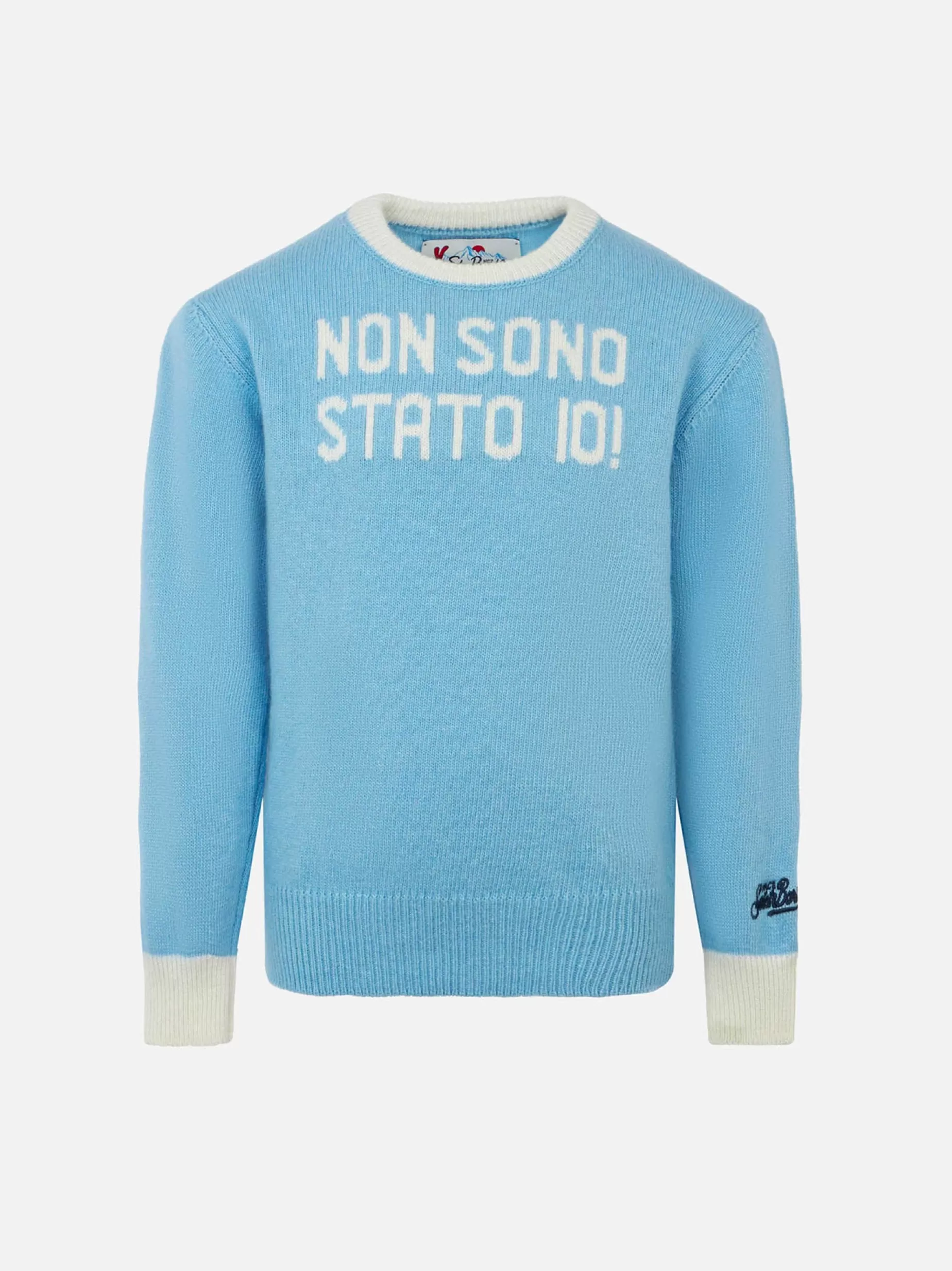 Best Sale Maglia da bambino girocollo con stampa Non Sono Stato Io Bambino Maglieria