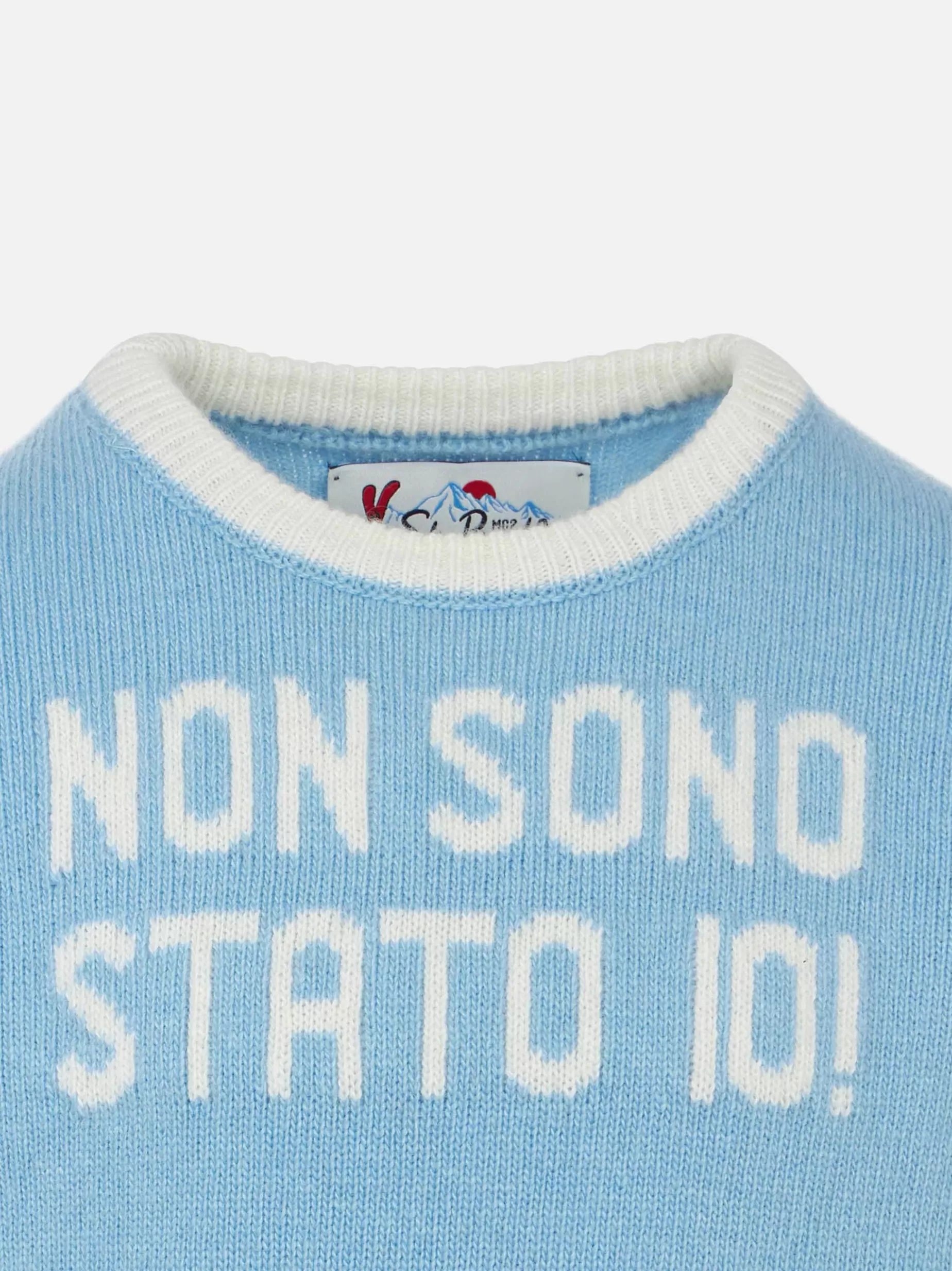 Best Sale Maglia da bambino girocollo con stampa Non Sono Stato Io Bambino Maglieria