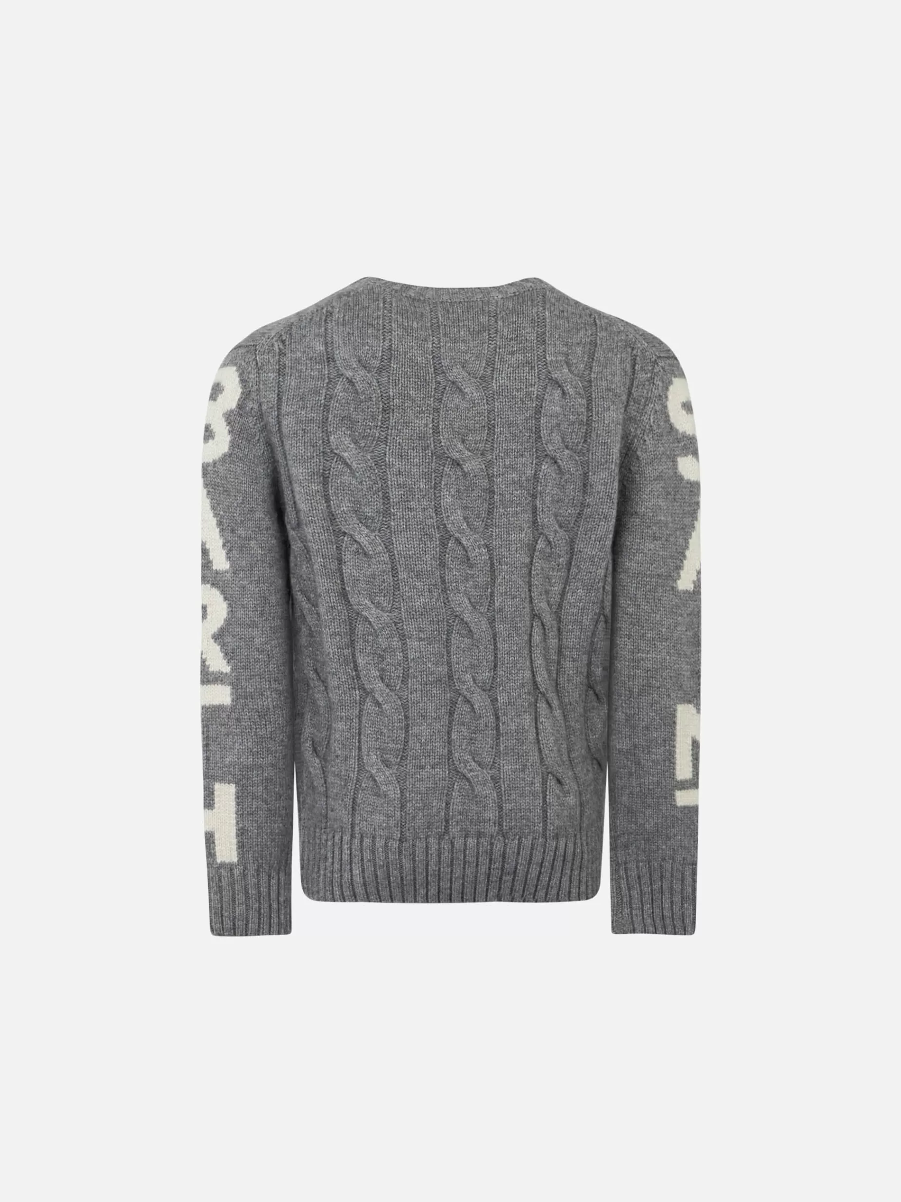 Clearance Maglia da bambino girocollo intrecciata con stampa Saint Barth Bambino Maglieria