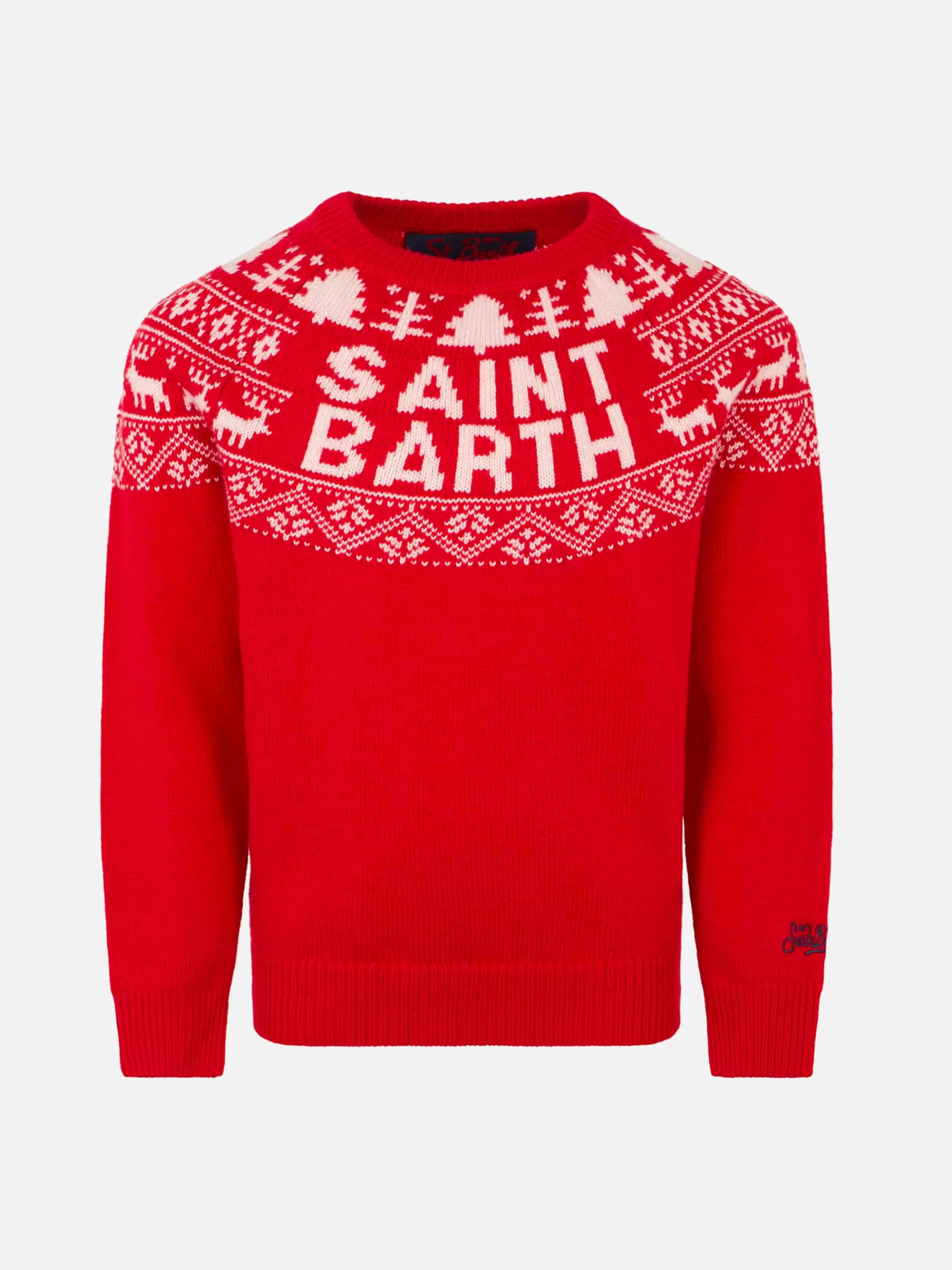 Outlet Maglia da bambino Saint Barth con stampa norvegese Bambino Maglieria