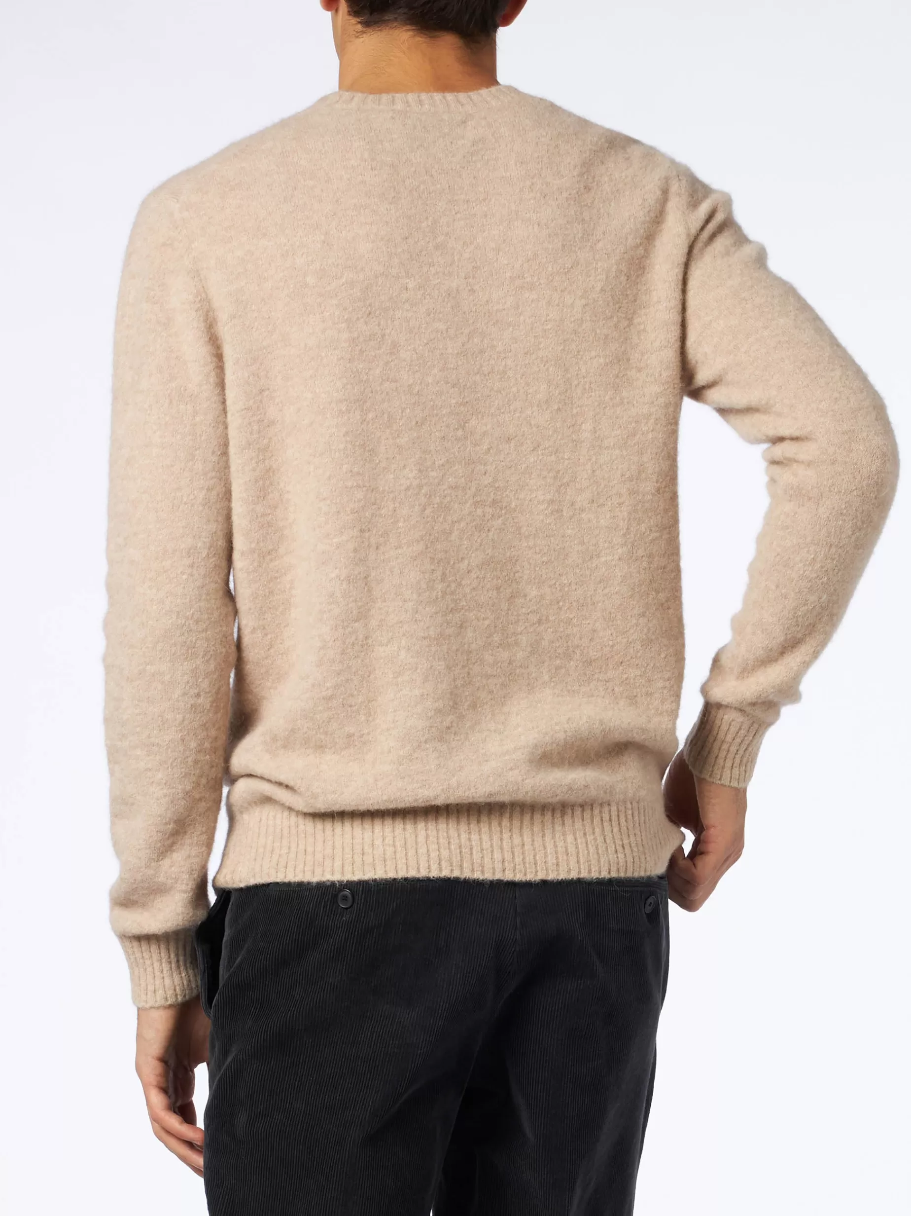 Best Maglia da uomo beige in lana stretch con ricamo St. Barth Uomo Maglieria