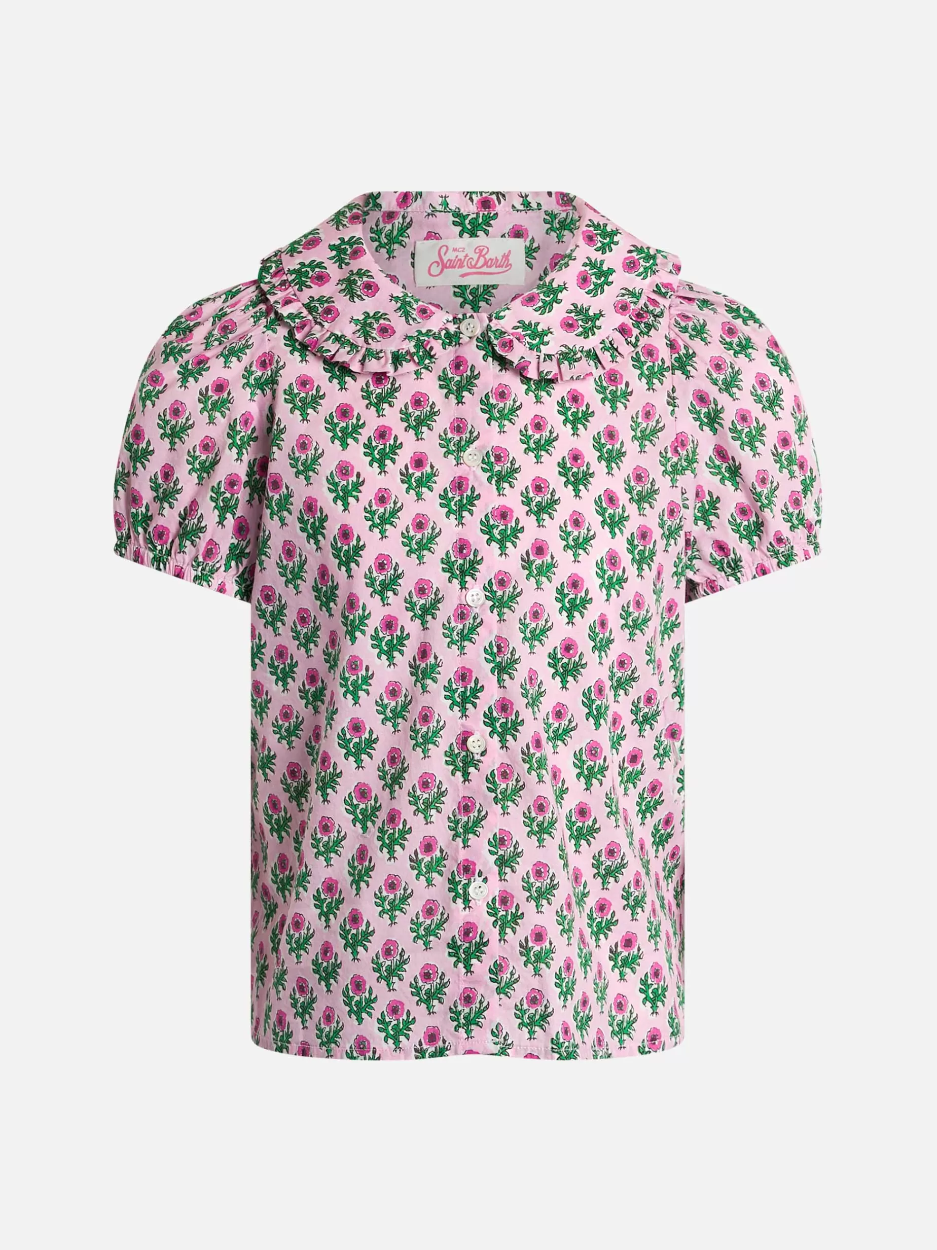 Store Maglione boxy da bambina Violan Jr con stampa fiori Camicie