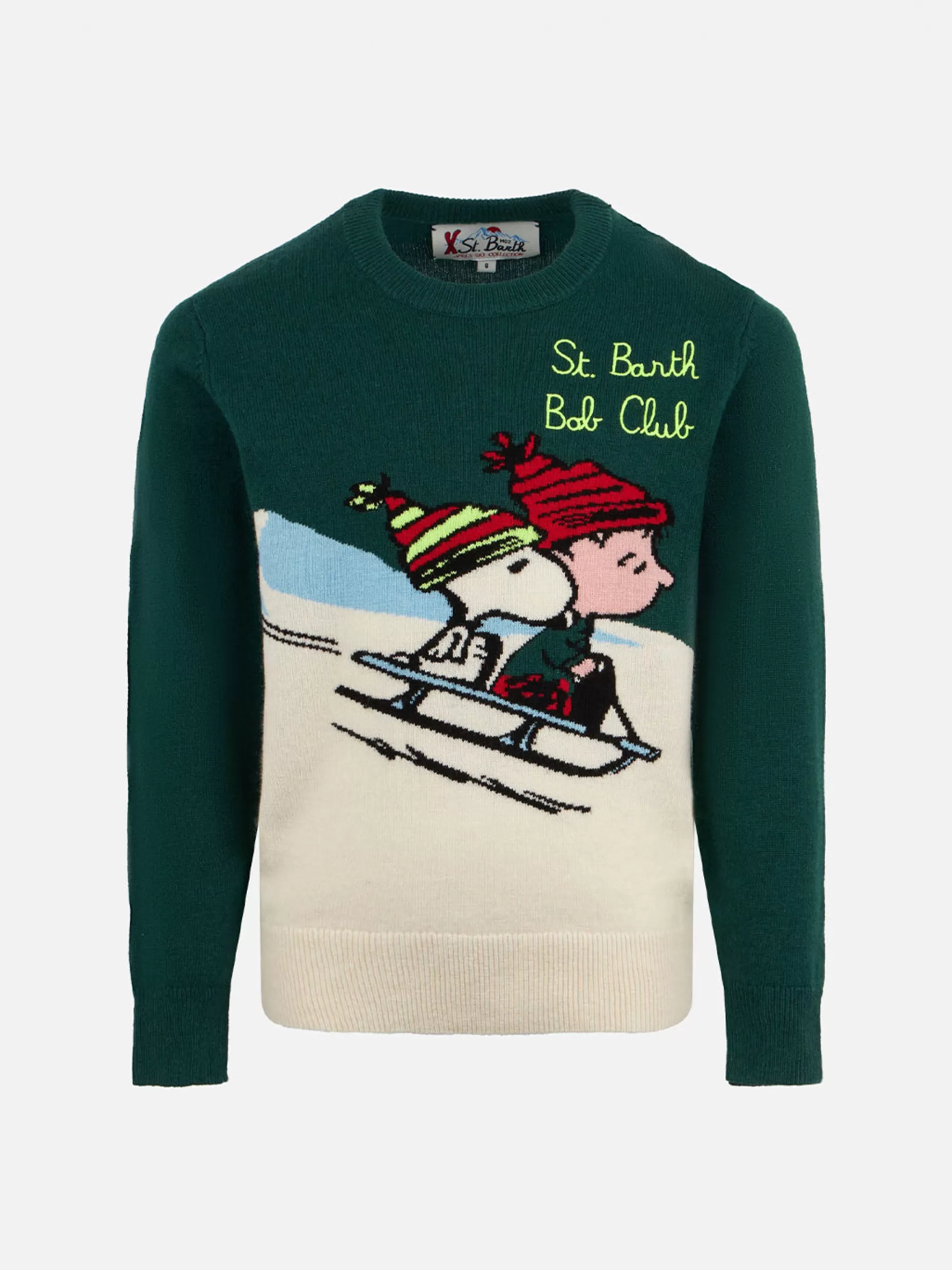Flash Sale Maglione da bambino con jacquard Snoopy e ricamo St. Barth Bob Club | EDIZIONE SPECIALE PEANUTS™ - SNOOPY Bambino Maglieria