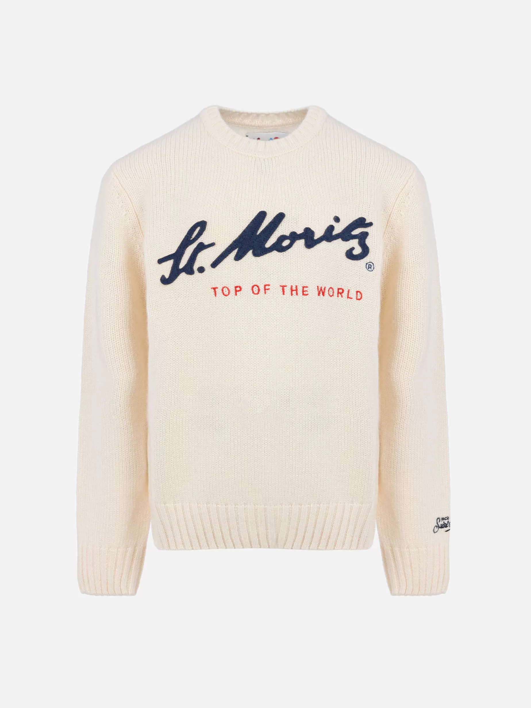 Sale Maglione da bambino con ricamo Bombardino | ST. MORITZ TOP OF THE WORLD SPECIAL EDITION Bambino Maglieria | Maglieria