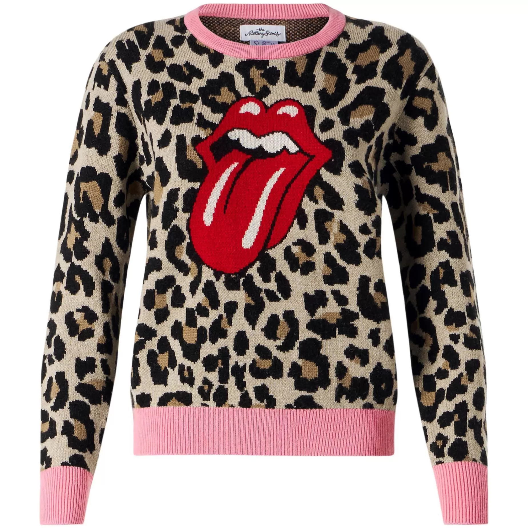 Discount Maglione da donna con jacquard animalier | EDIZIONE SPECIALE ROLLING STONES® Donna Maglieria