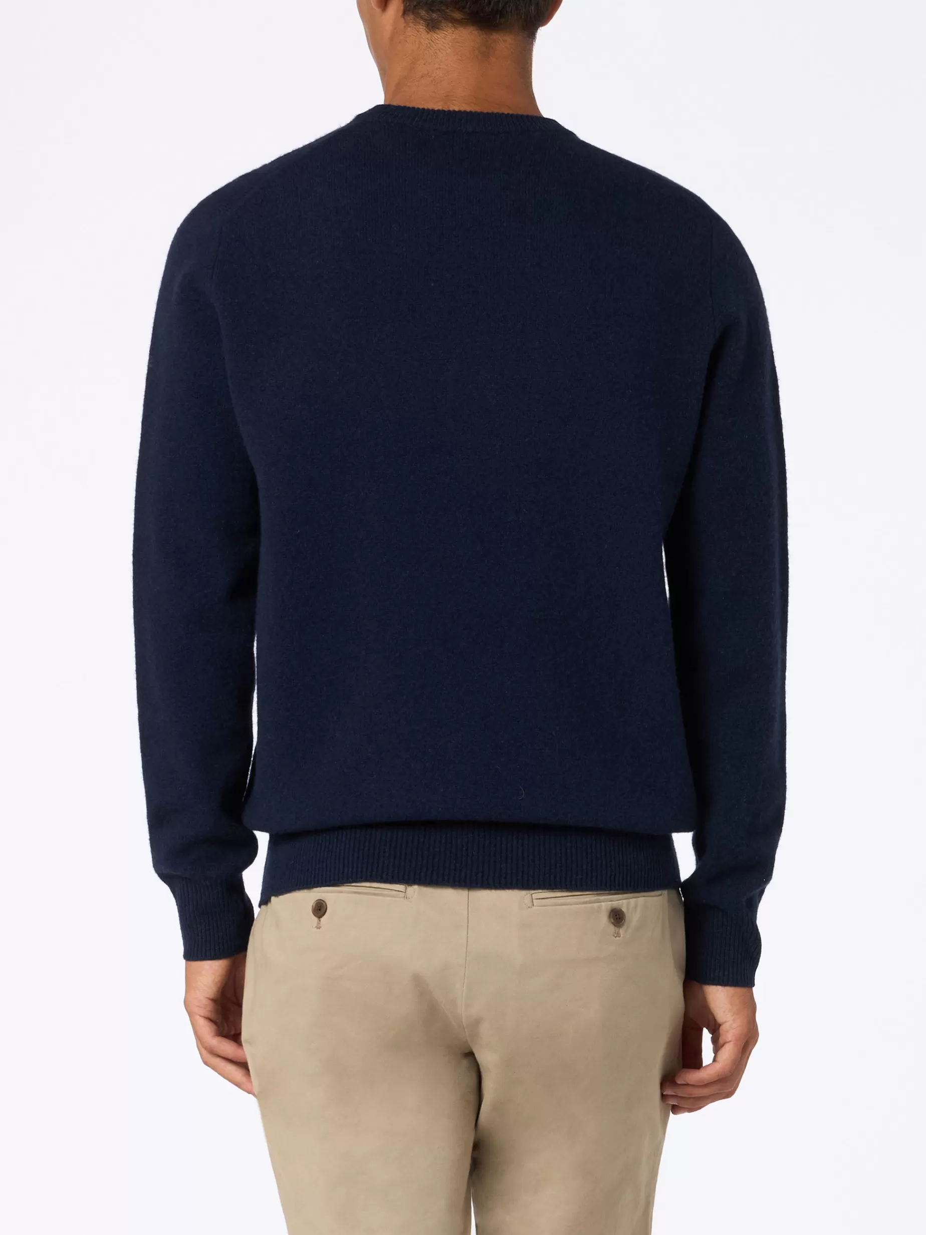 Best Maglione da uomo blu navy in lambswool Regent Uomo Maglieria