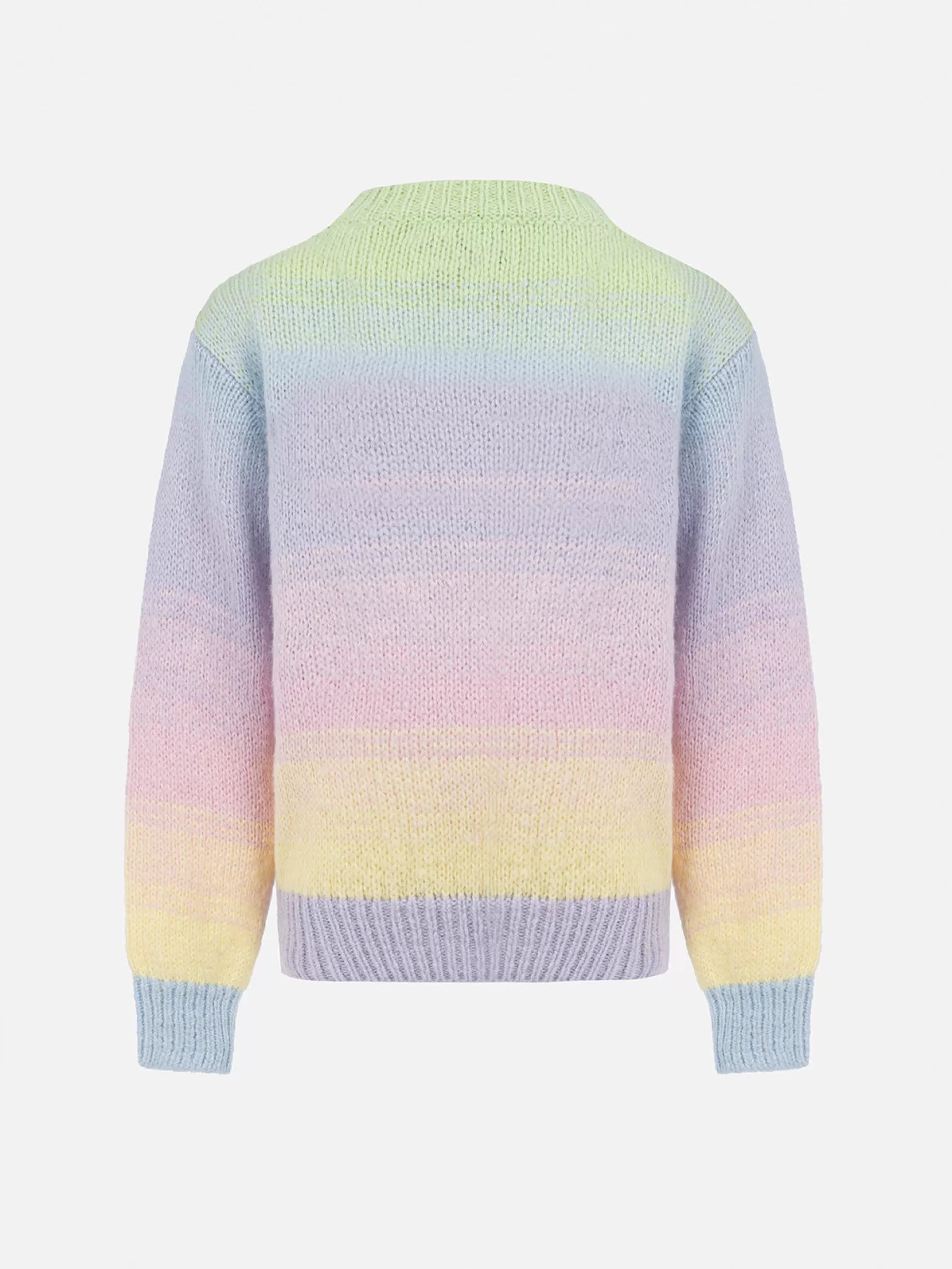Best Sale Maglione girocollo a righe multicolore da bambina Danya Maglieria