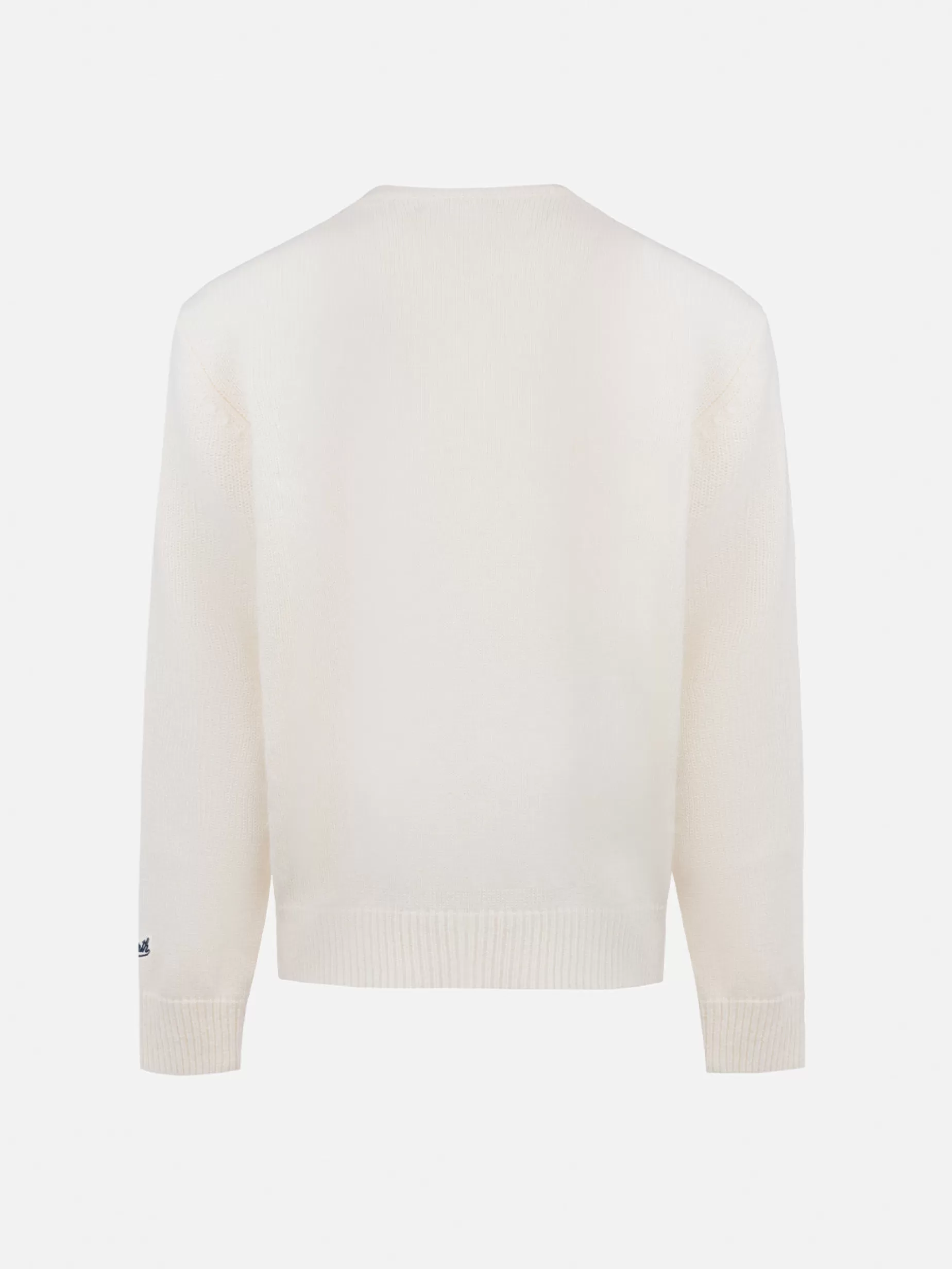 Cheap Maglione girocollo bianco da bambino Douglas con ricamo I Love Ski Beary Much Bambino Maglieria