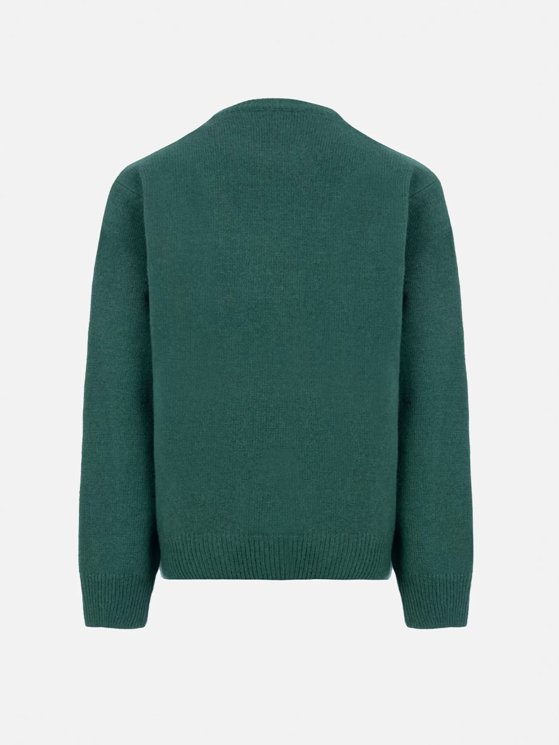 Clearance Maglione girocollo verde da bambino Douglas con stampa Bello e monello Bambino Maglieria