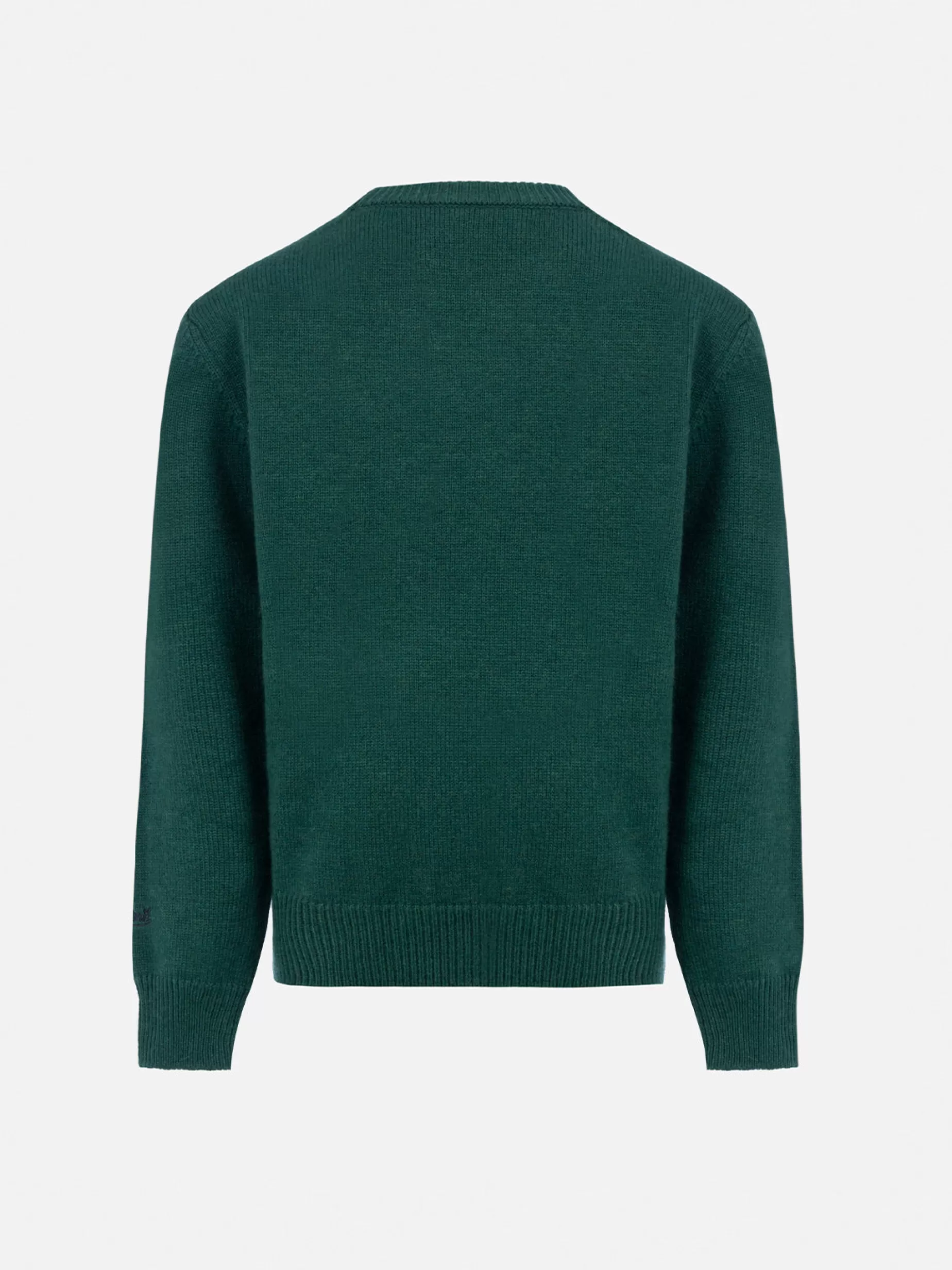 New Maglione girocollo verde da bambino Douglas con stampa Me ne vado dai nonni Bambino Maglieria