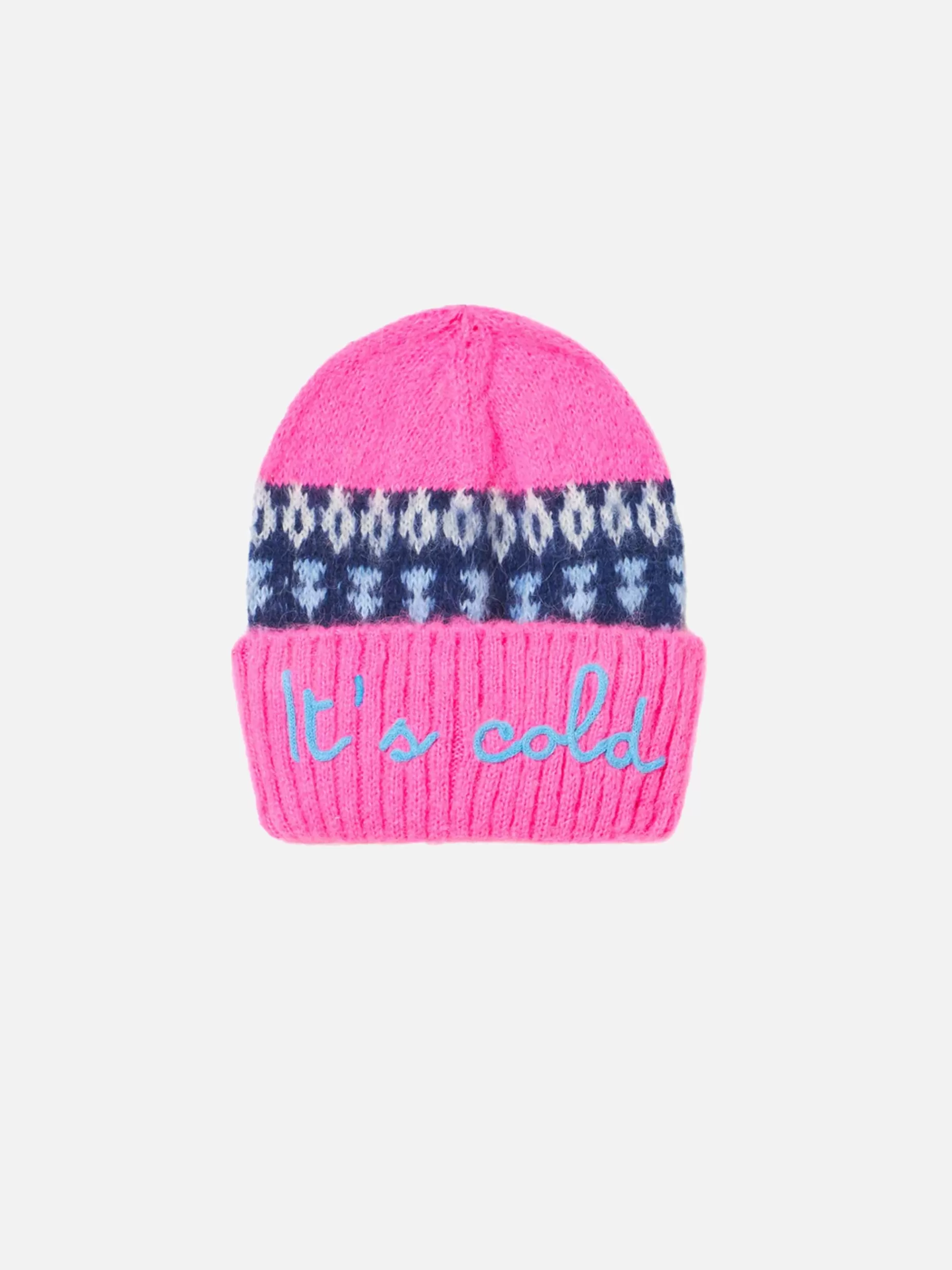 Outlet Morbido berretto da bambina con stampa jacquard nordica Cappelli E Berretti | Maglieria