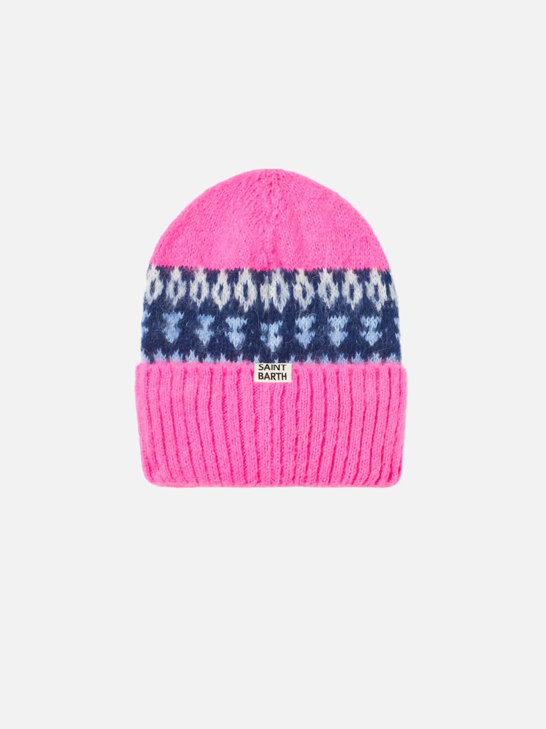 Outlet Morbido berretto da bambina con stampa jacquard nordica Cappelli E Berretti | Maglieria