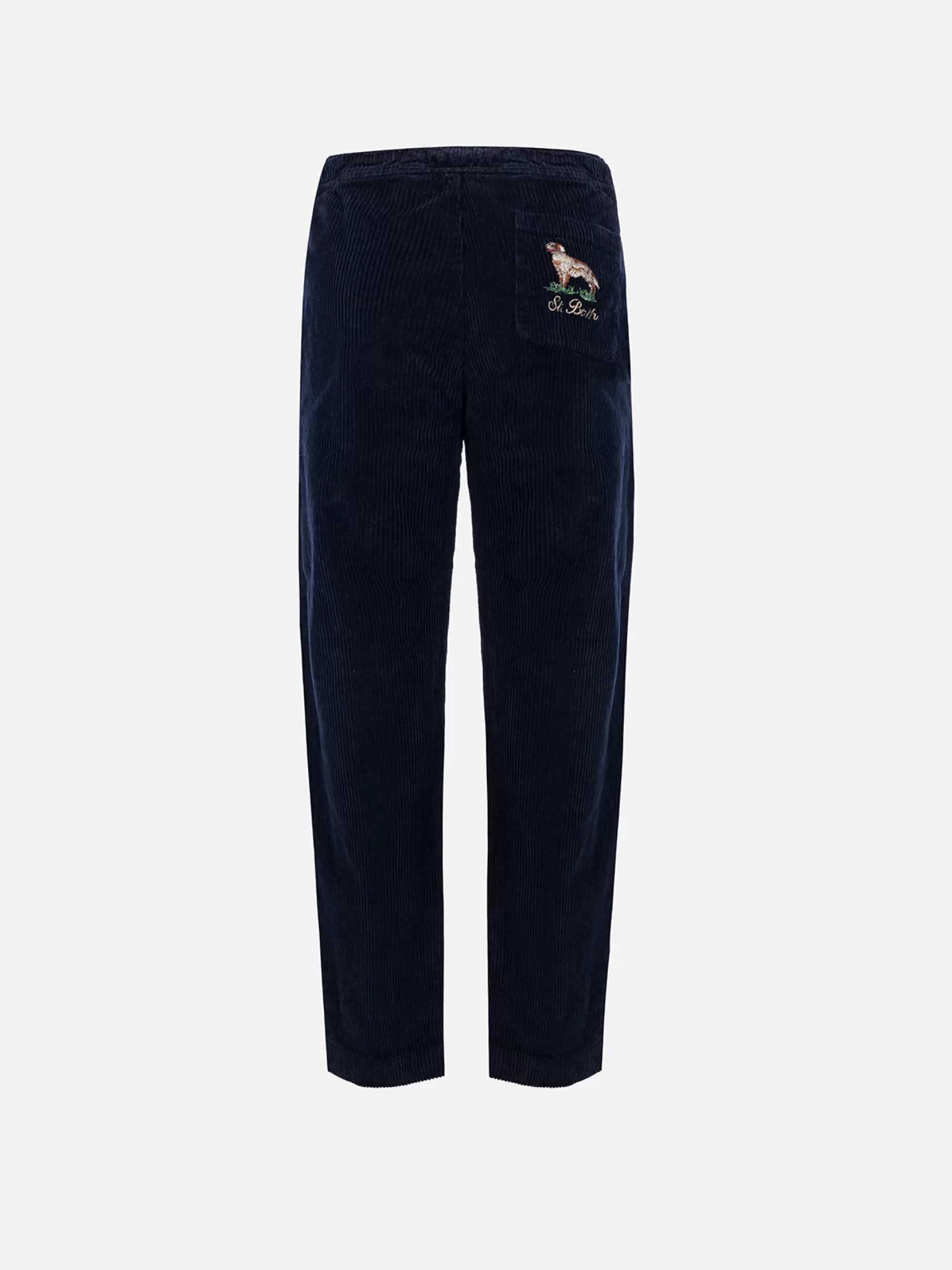 Clearance Pantaloni in velluto a coste da bambino Kilkenny con ricamo di cane country Bambino Bermuda E Pantaloni