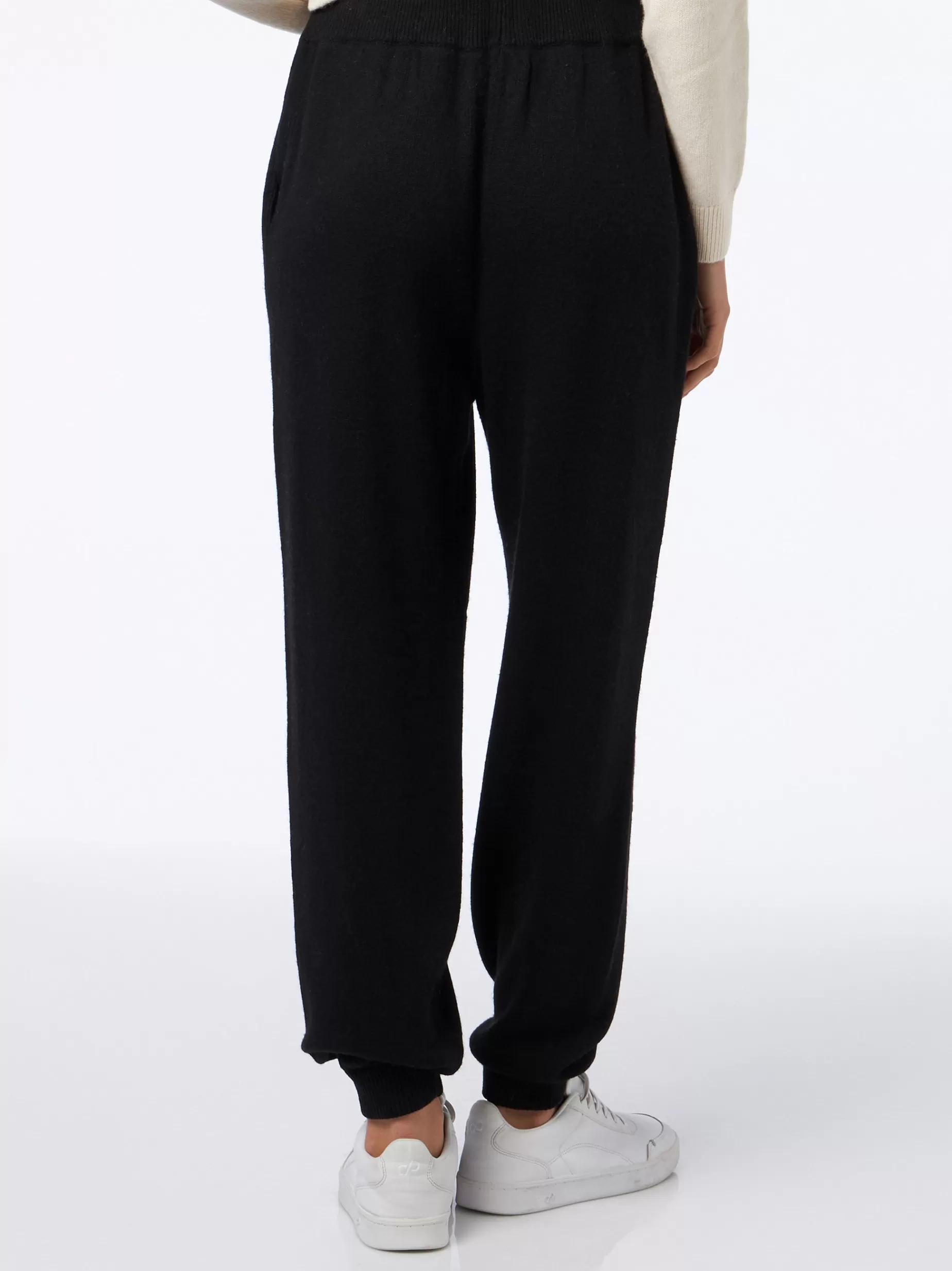 New Pantaloni jogger neri da donna in maglia Donna Gonne