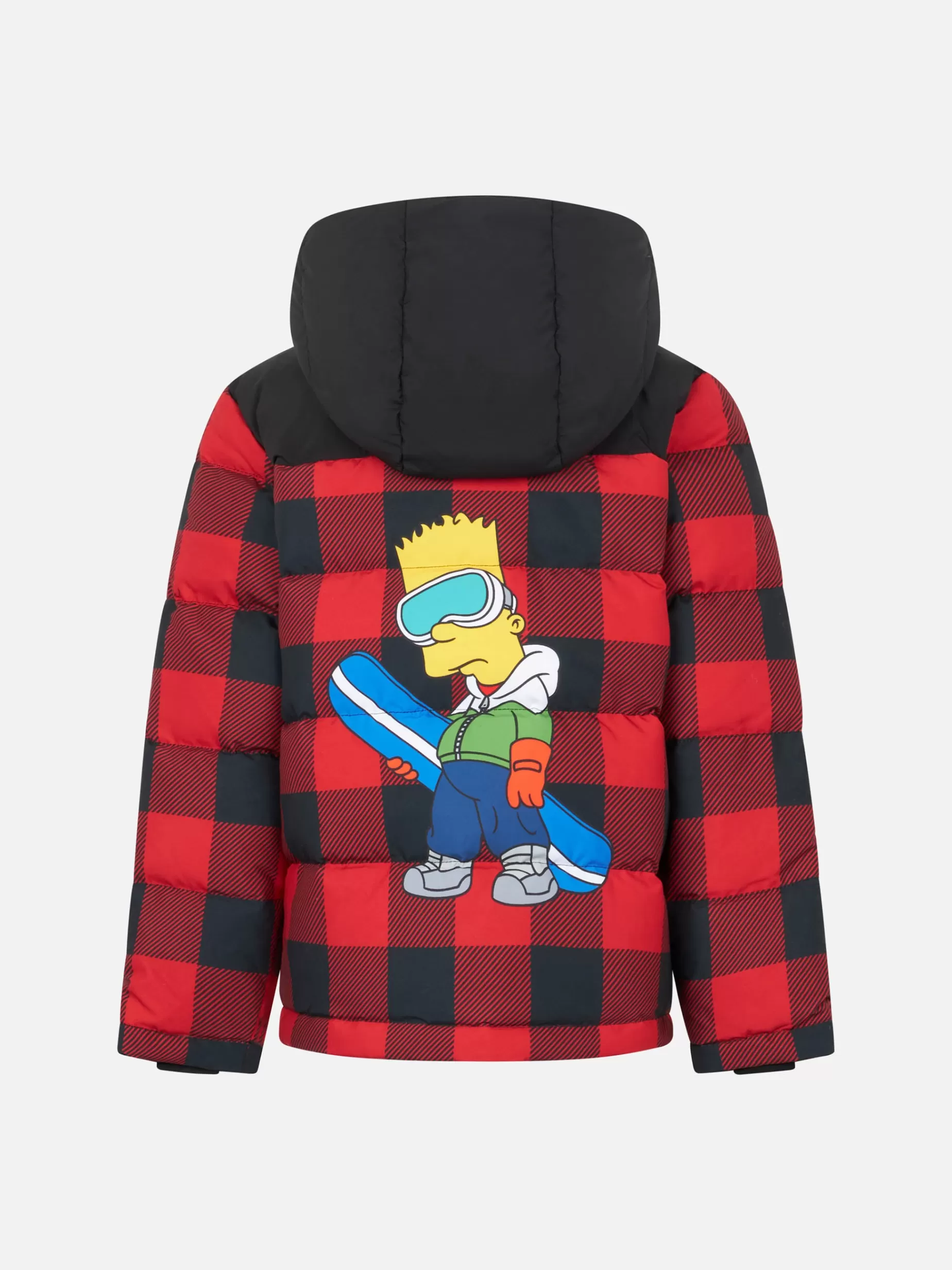 Discount Piumino da bambino imbottito con cappuccio e stampa Bart Simpson | EDIZIONE SPECIALE I SIMPSON Bambino Capispalla