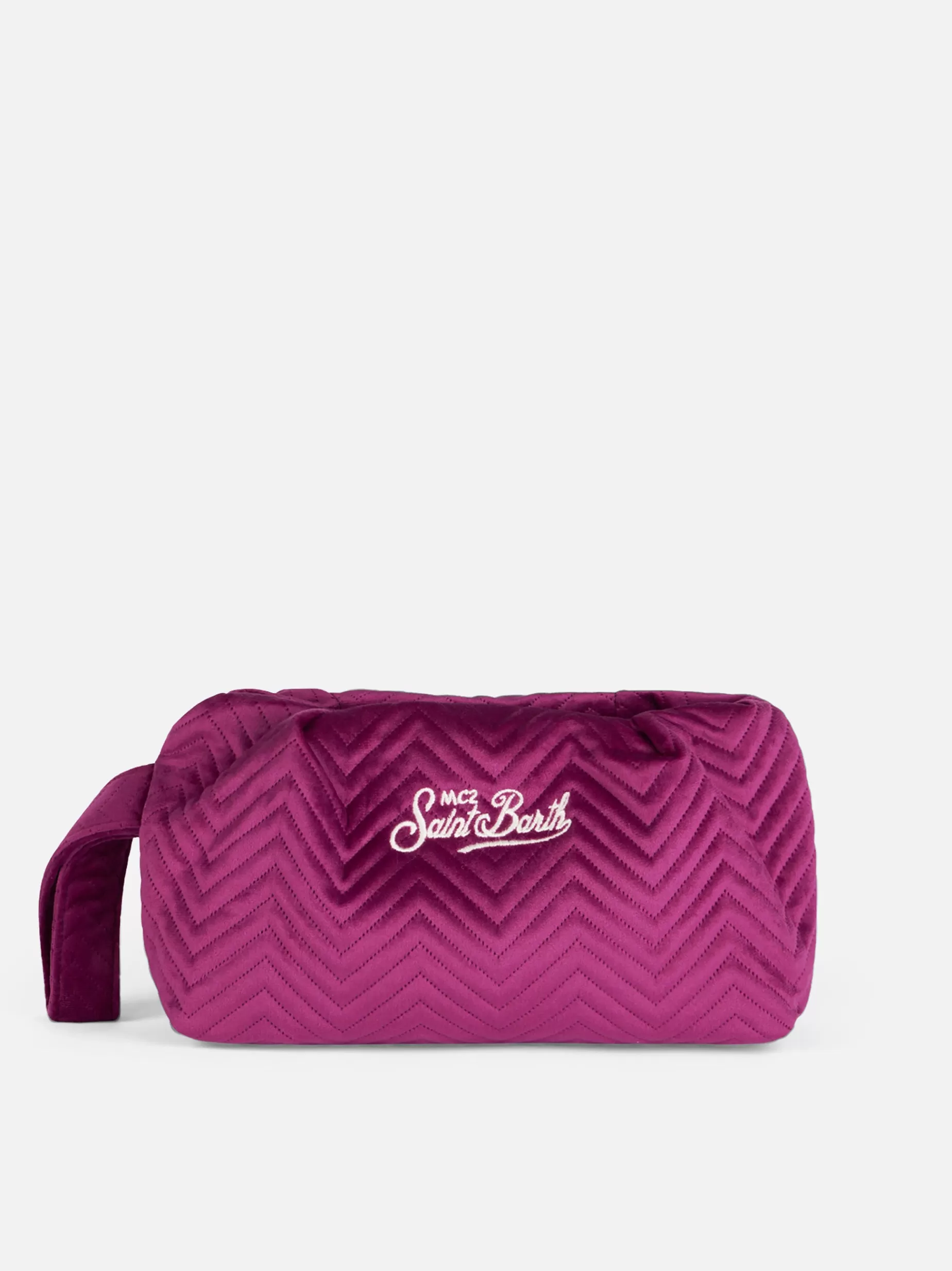 Flash Sale Pochette in velluto fucsia trapuntato Donna Pouch & Borse A Tracolla | Pouch & Borse A Tracolla