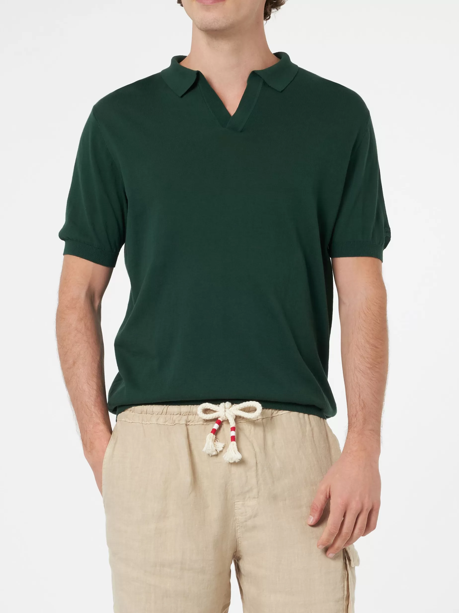 Fashion Polo da uomo in maglia verde inglese Sloan Uomo Polo