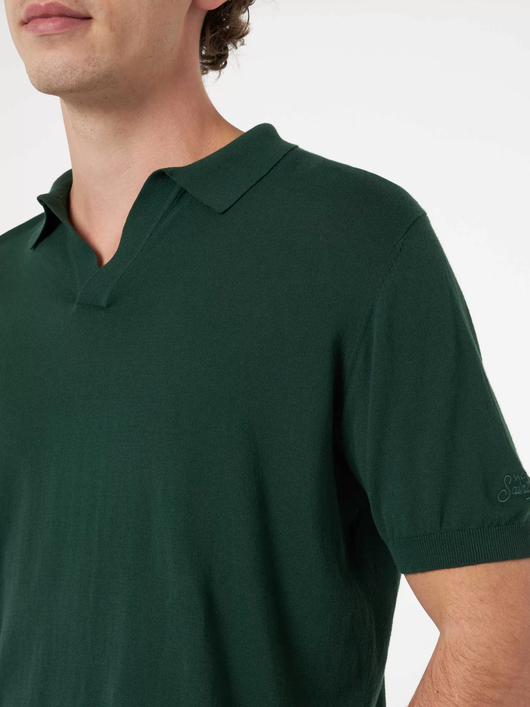 Fashion Polo da uomo in maglia verde inglese Sloan Uomo Polo