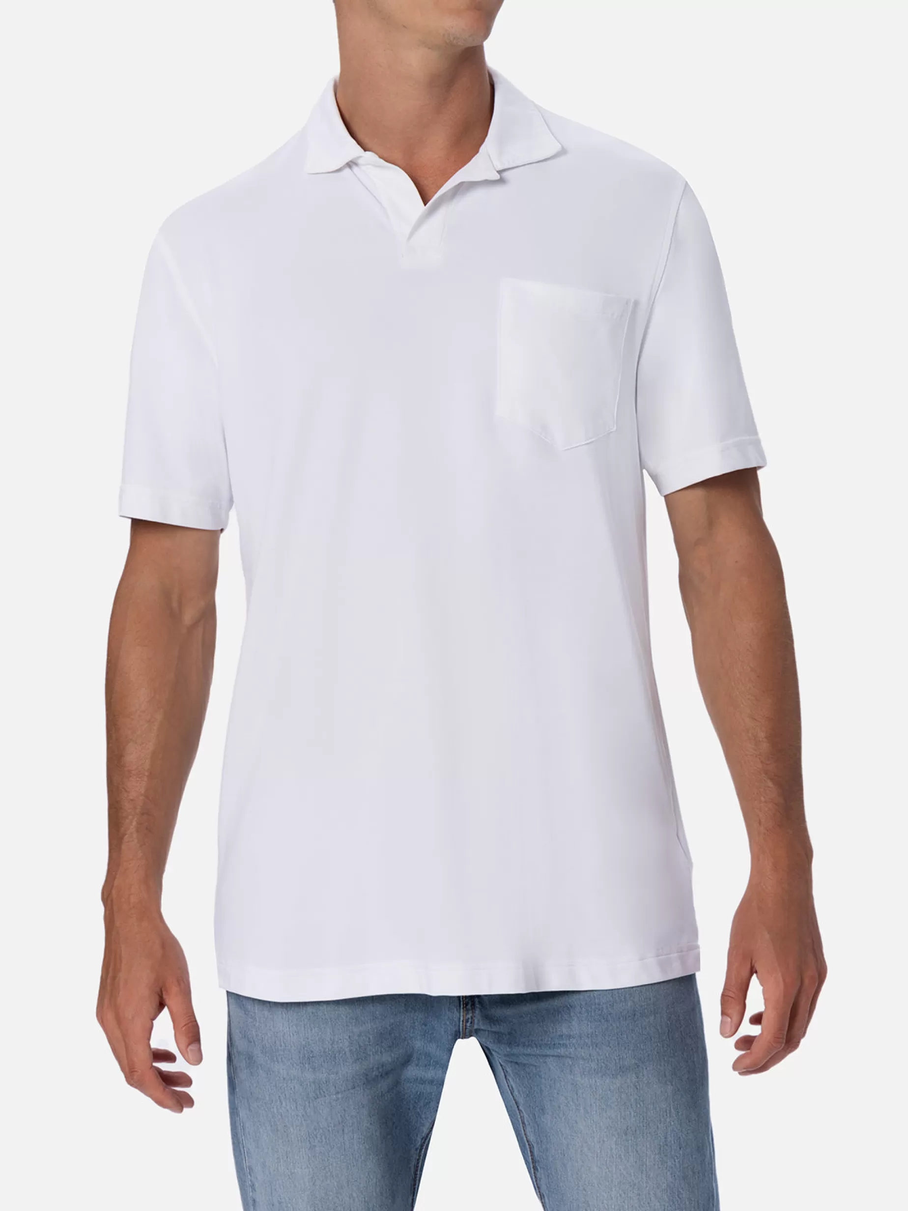 Best Polo da uomo in piquet tecnico bianco sporco Camber Uomo Polo