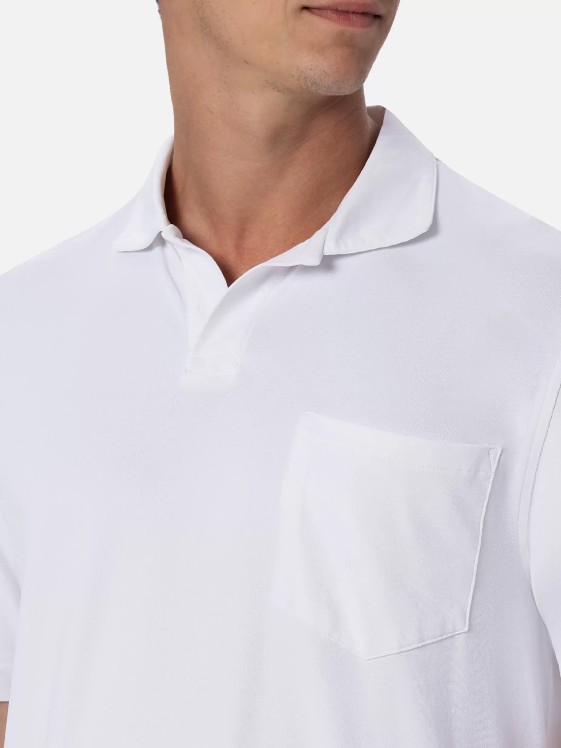 Best Polo da uomo in piquet tecnico bianco sporco Camber Uomo Polo