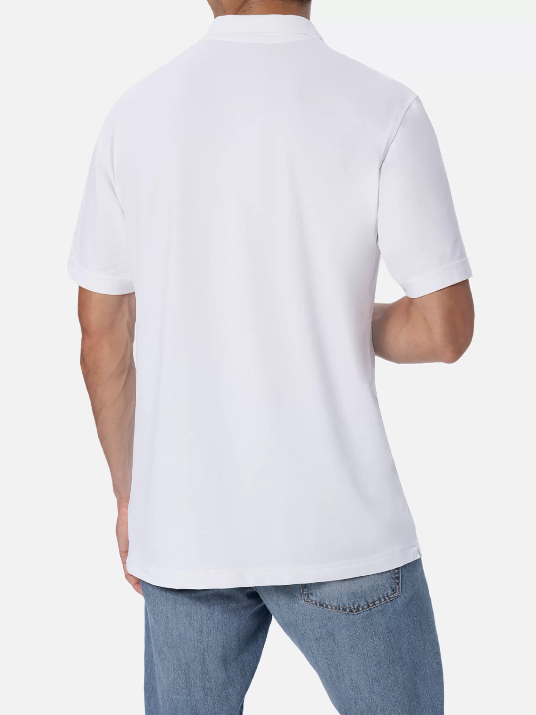 Best Polo da uomo in piquet tecnico bianco sporco Camber Uomo Polo