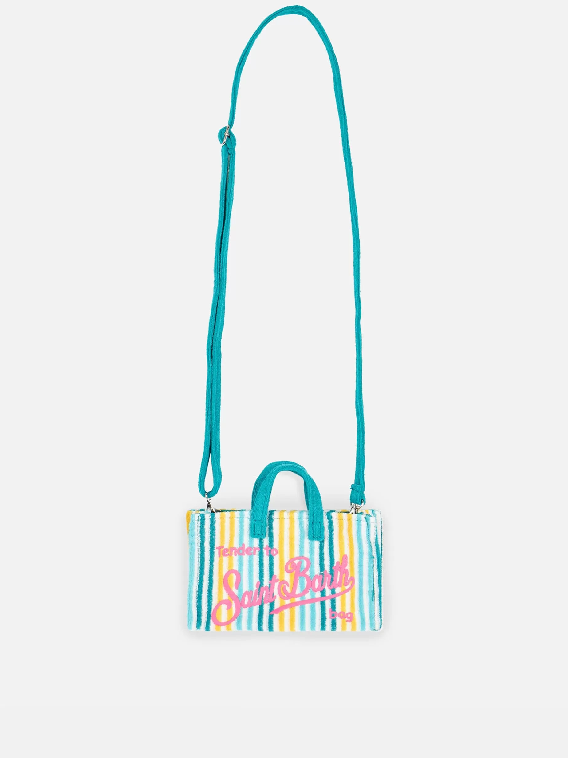 Hot Porta cellulare in spugna goffrata a righe multicolore Donna Pouch & Borse A Tracolla | Pouch & Borse A Tracolla