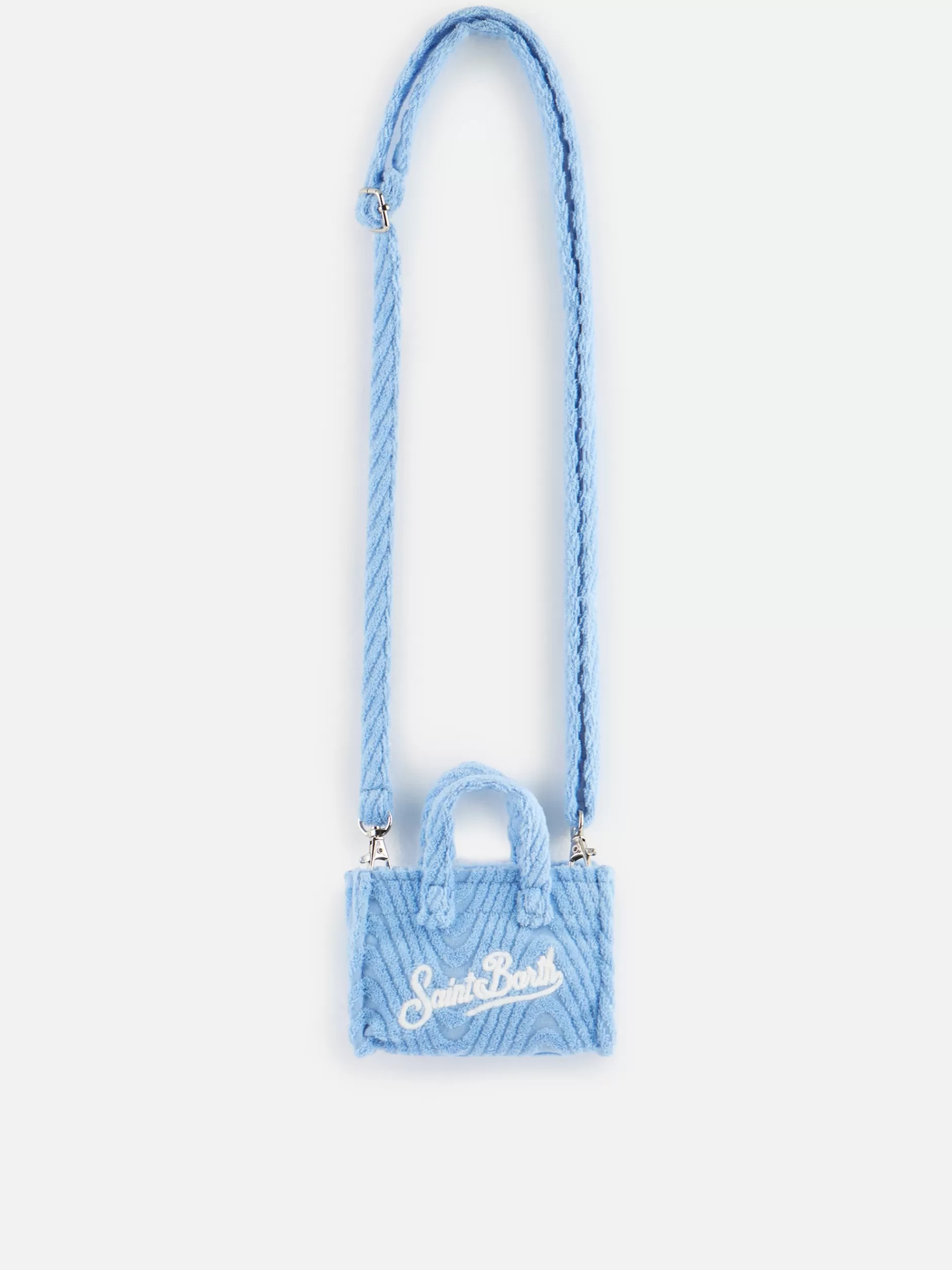 Online Portachiavi in ​​spugna di colore azzurro goffrato Donna Pouch & Borse A Tracolla | Pouch & Borse A Tracolla