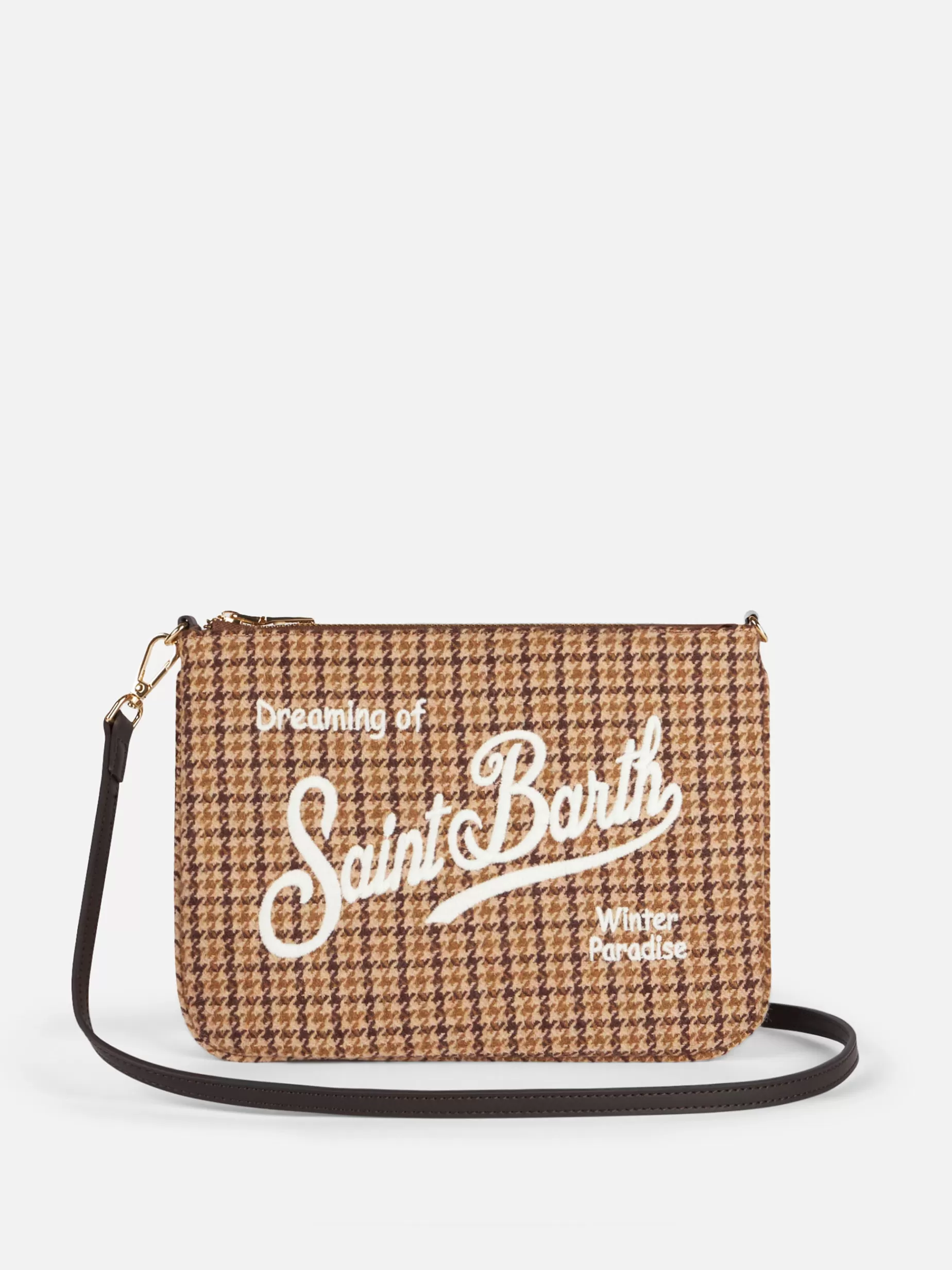 Shop Pouch a tracolla Parisienne con motivo mini check Donna Pouch & Borse A Tracolla | Pouch & Borse A Tracolla