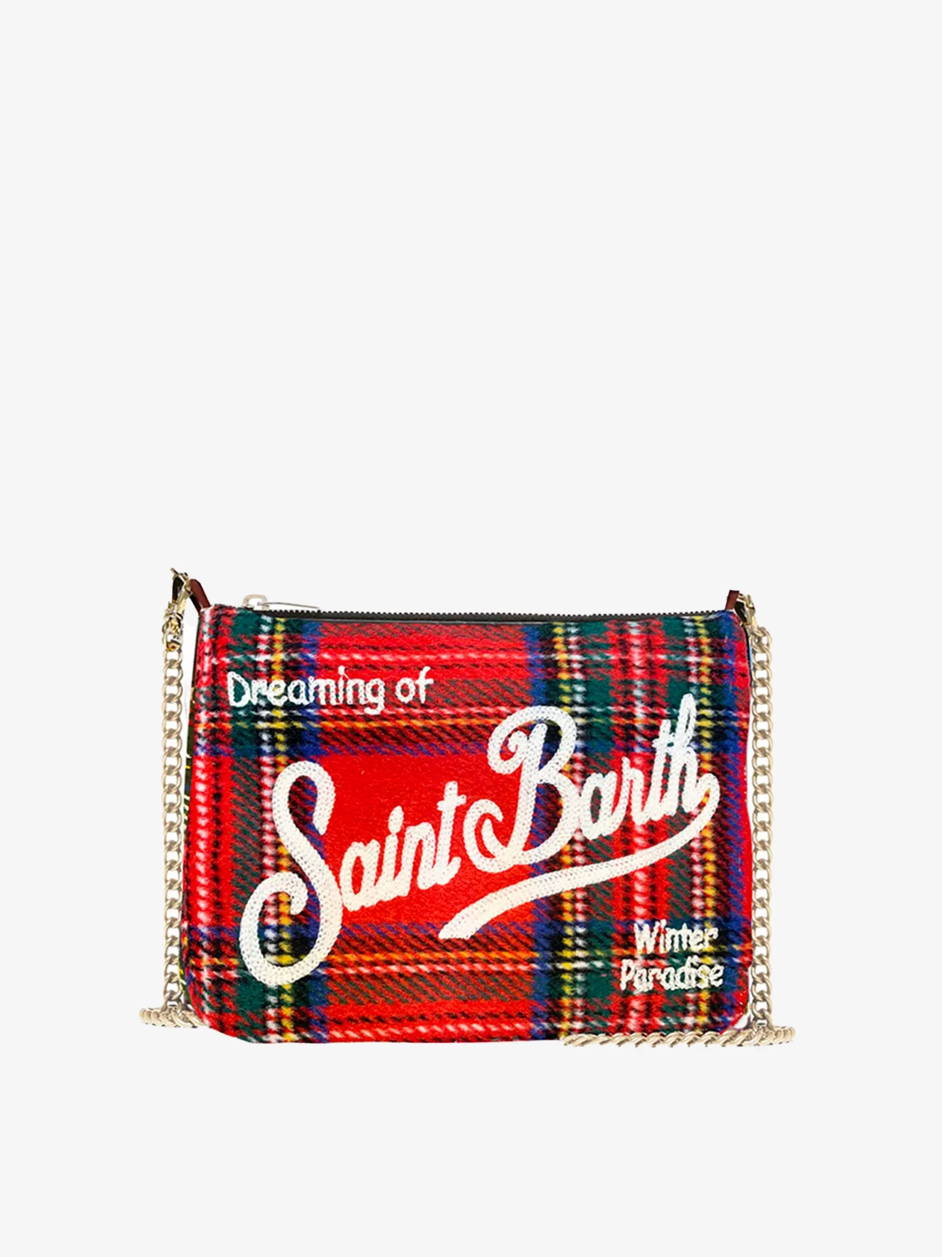 Store Pouch a tracolla in tartan rosso parisienne Donna Pouch & Borse A Tracolla | Pouch & Borse A Tracolla