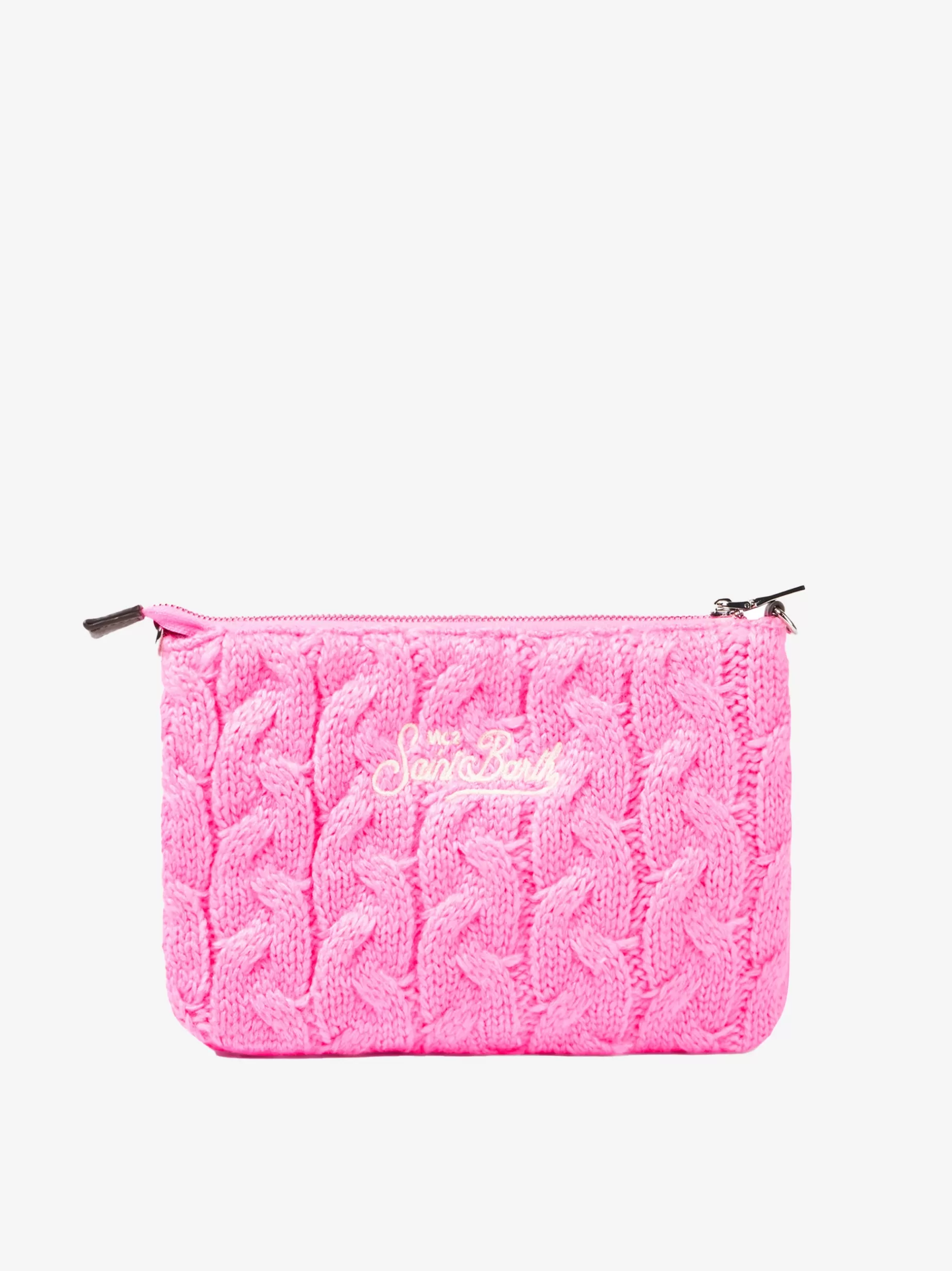 Sale Pouch a tracolla Parisienne con motivo intrecciato rosa Donna Pouch & Borse A Tracolla | Pouch & Borse A Tracolla