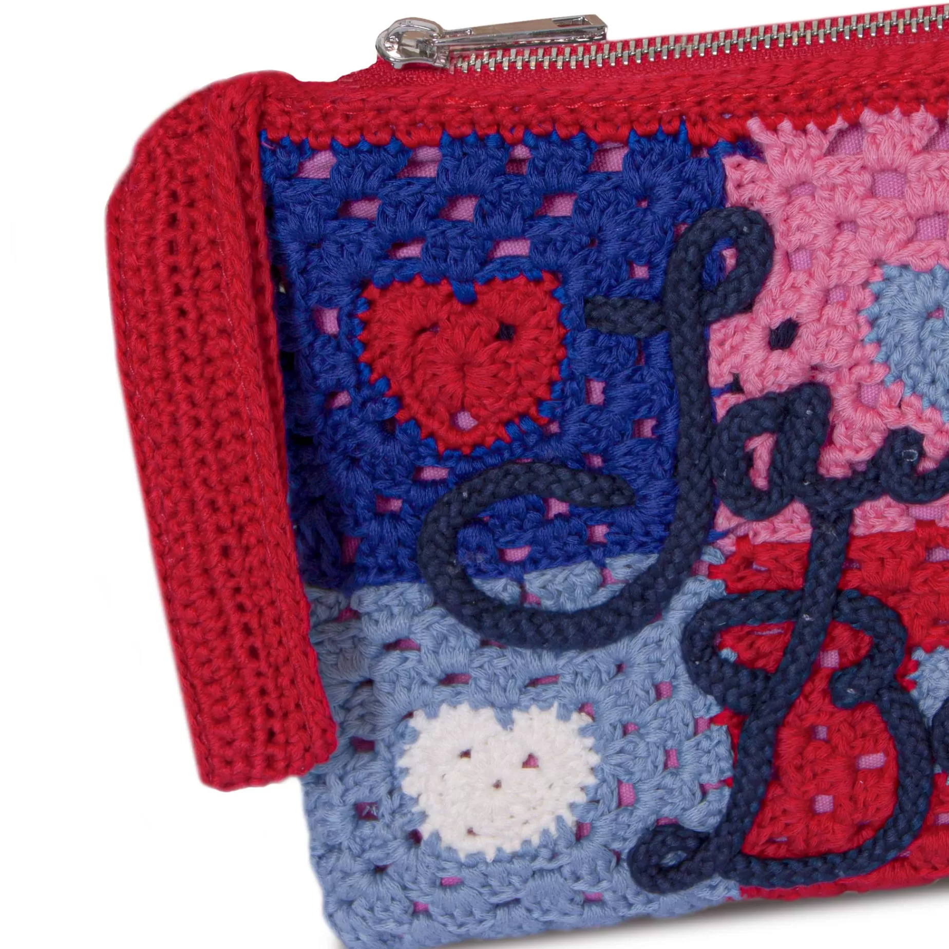 Cheap Pouch Parisienne all'uncinetto con ricamo cuore Donna Pouch & Borse A Tracolla | Pouch & Borse A Tracolla