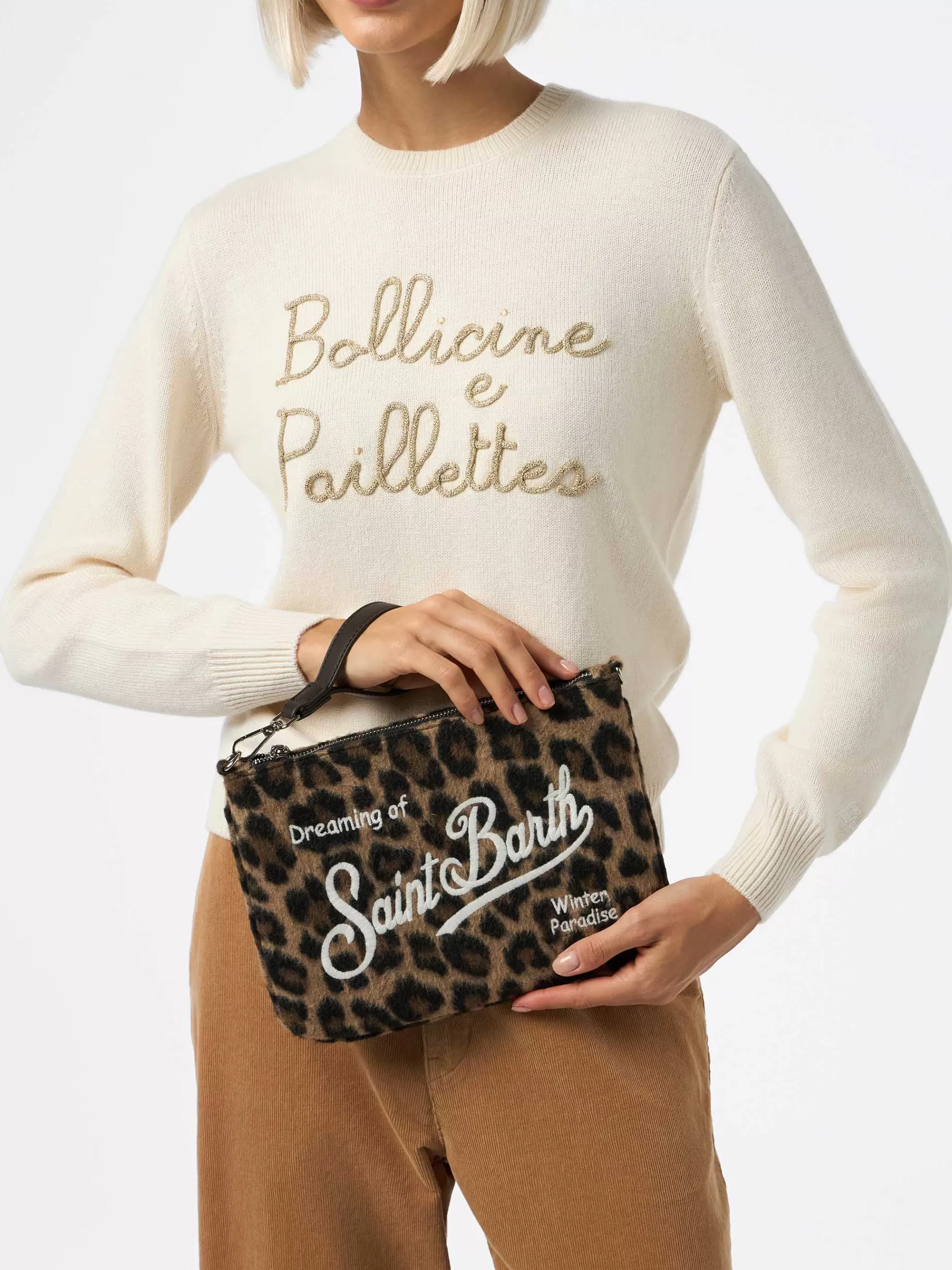 Discount Pouch Parisienne leopardata con catena Donna Pouch & Borse A Tracolla | Pouch & Borse A Tracolla