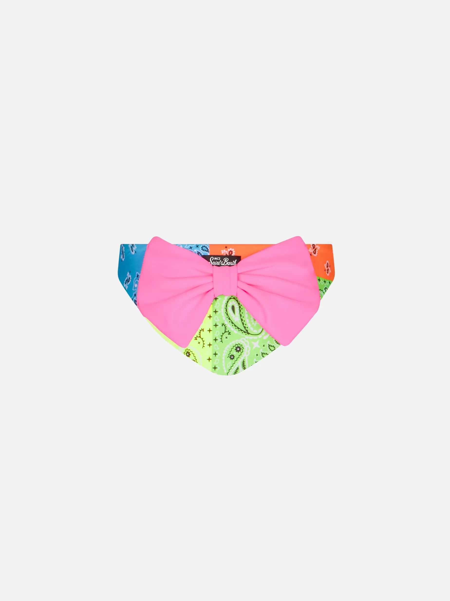 Fashion Slip da bagno da bambina con stampa bandana fluo Costumi Da Bagno Stampati | Bikini E Slip Mare