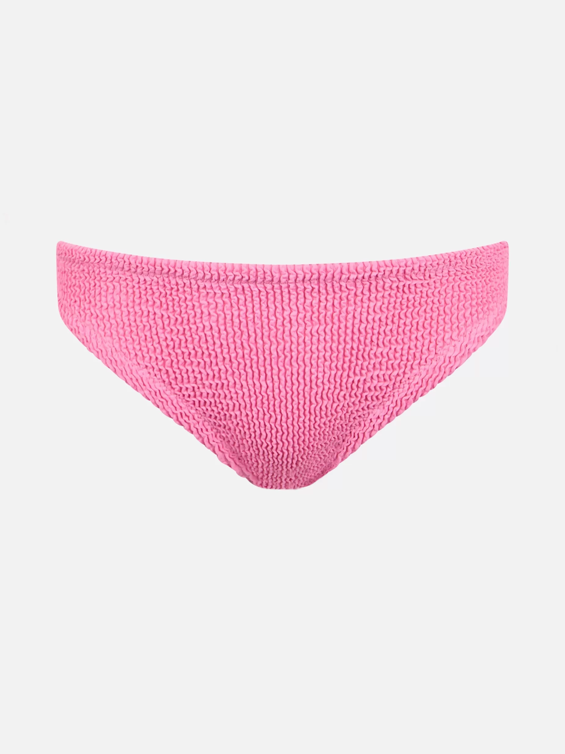 Shop Slip da bagno da bambina rosa crinkle con fiocco Bikini E Slip Mare