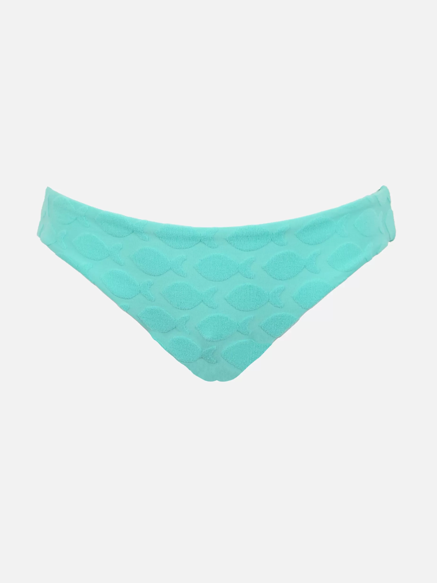 Sale Slip da bagno da bambina verde acqua con fiocco Bikini E Slip Mare