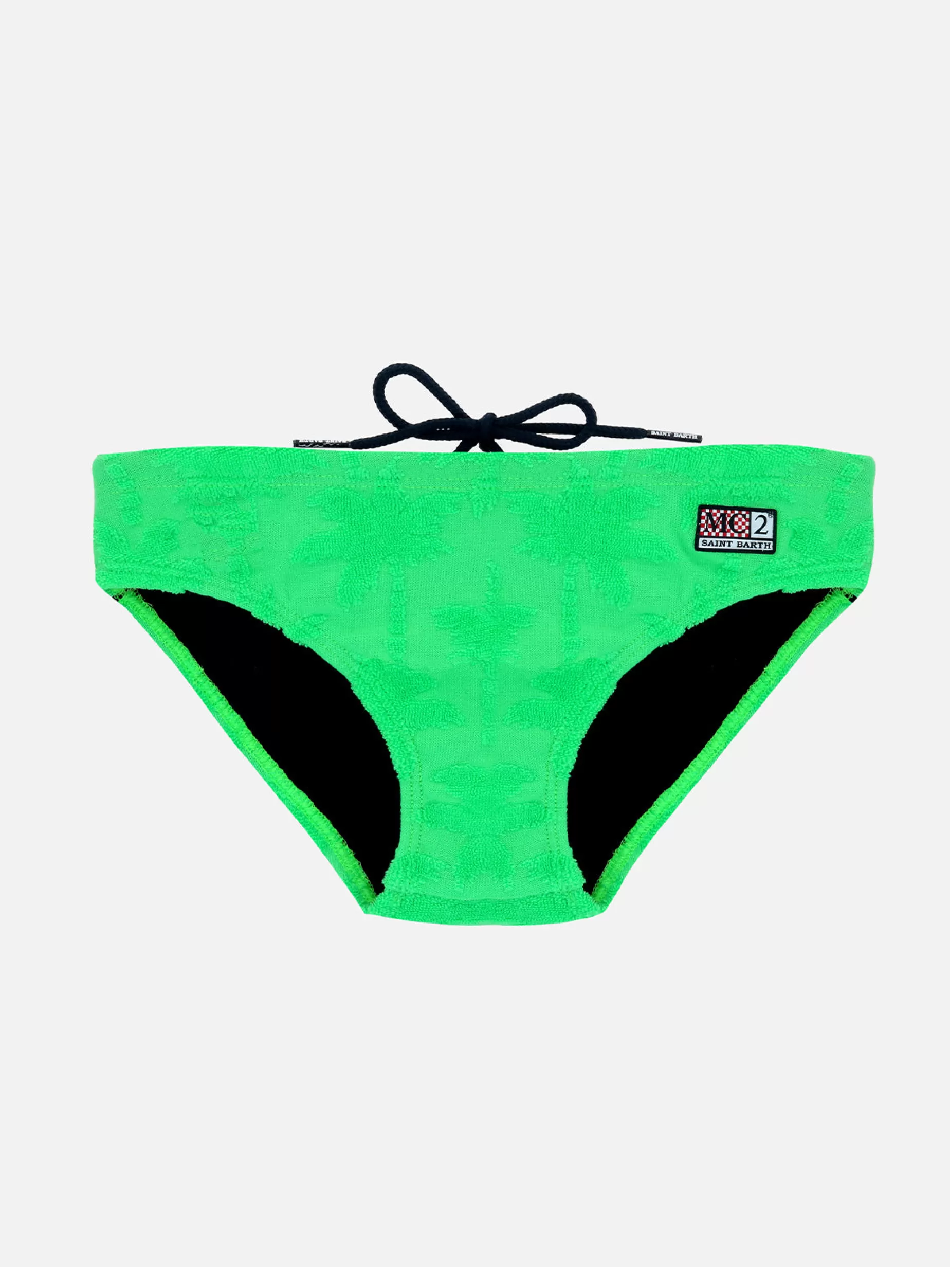 Hot Slip da bagno da bambino Billy in spugna con stampa palme in rilievo Bambino Slip Mare