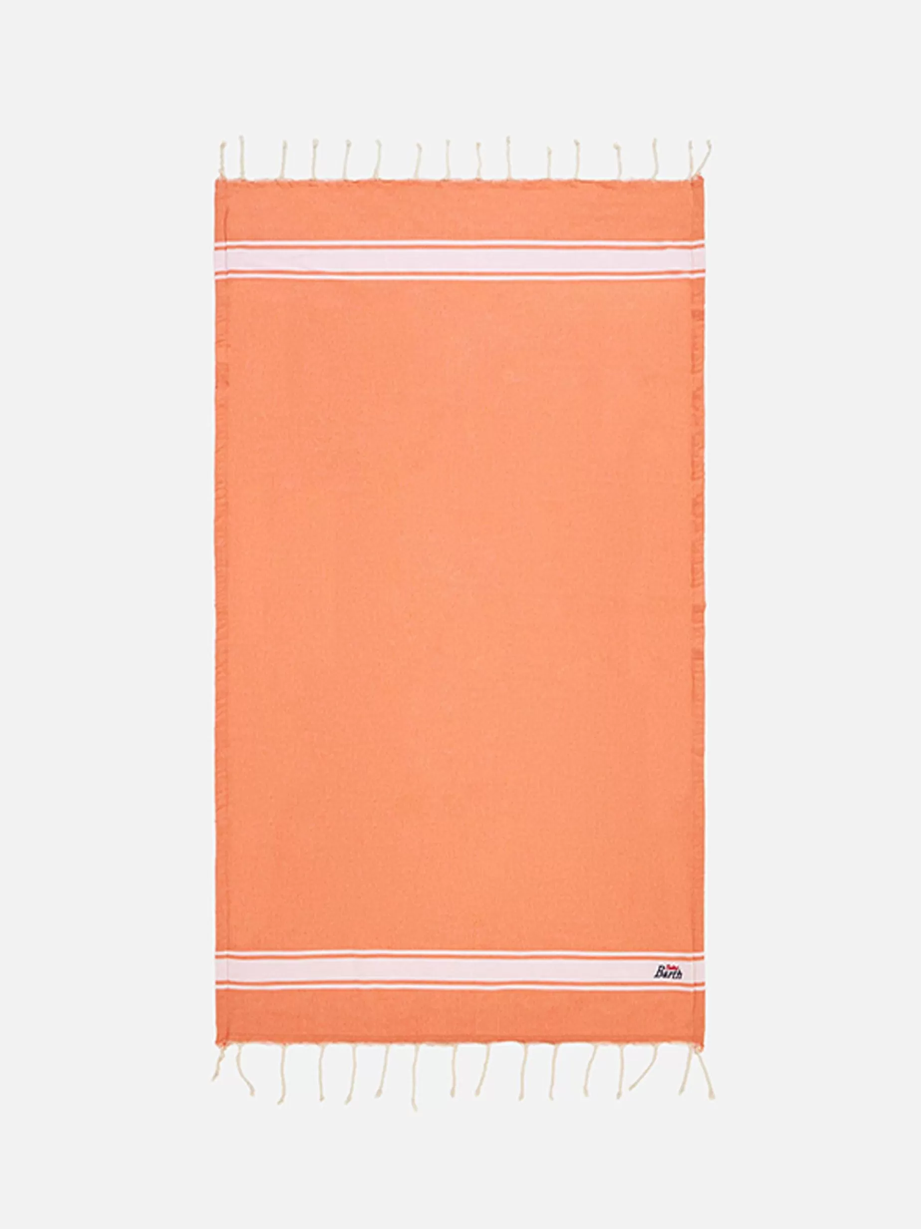 Discount Telo fouta arancio fluo doppiato con spugna Donna Teli Mare | Teli Mare