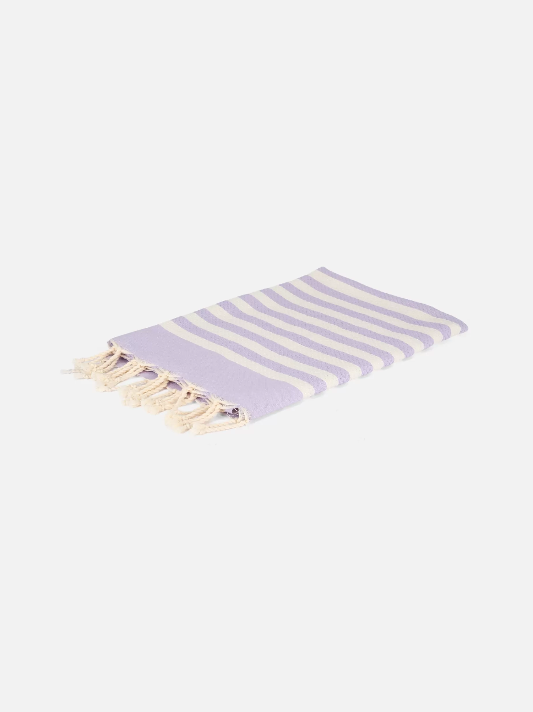 Best Telo mare in cotone Fouta con stampa a righe viola Donna Teli Mare | Teli Mare