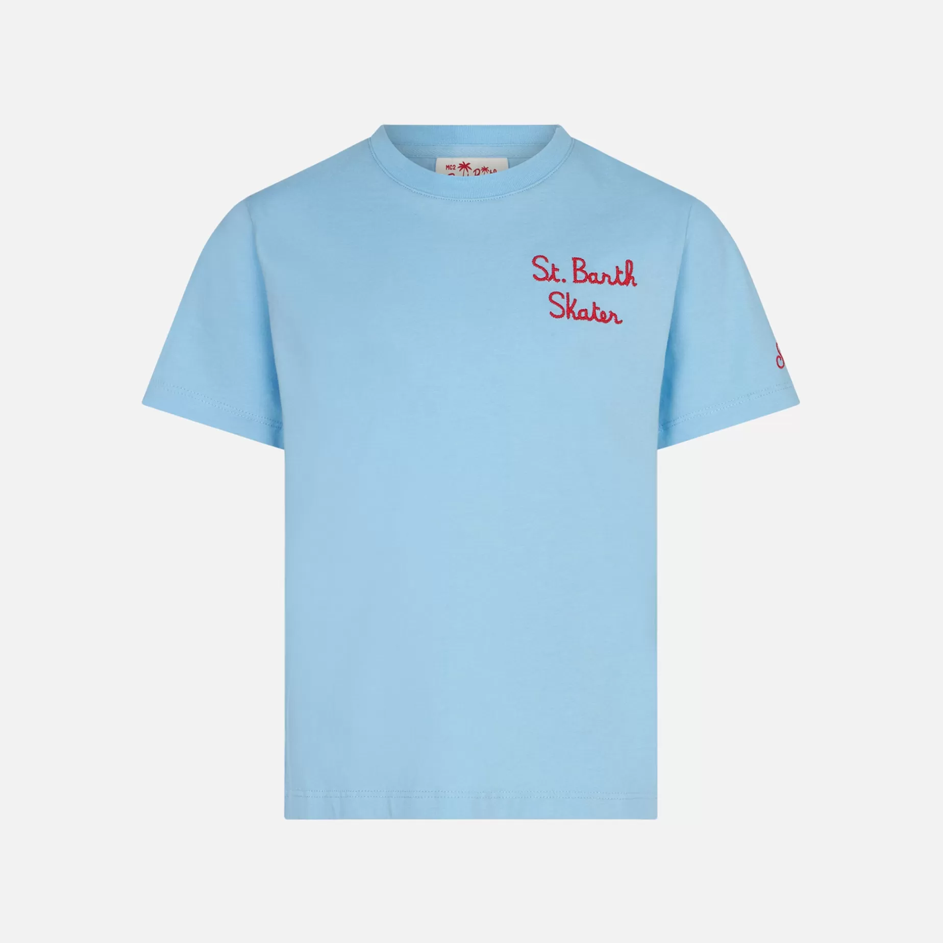 Hot T-shirt da bambino in cotone azzurro con skater Bart | EDIZIONE SPECIALE DEI SIMPSON Abbigliamento