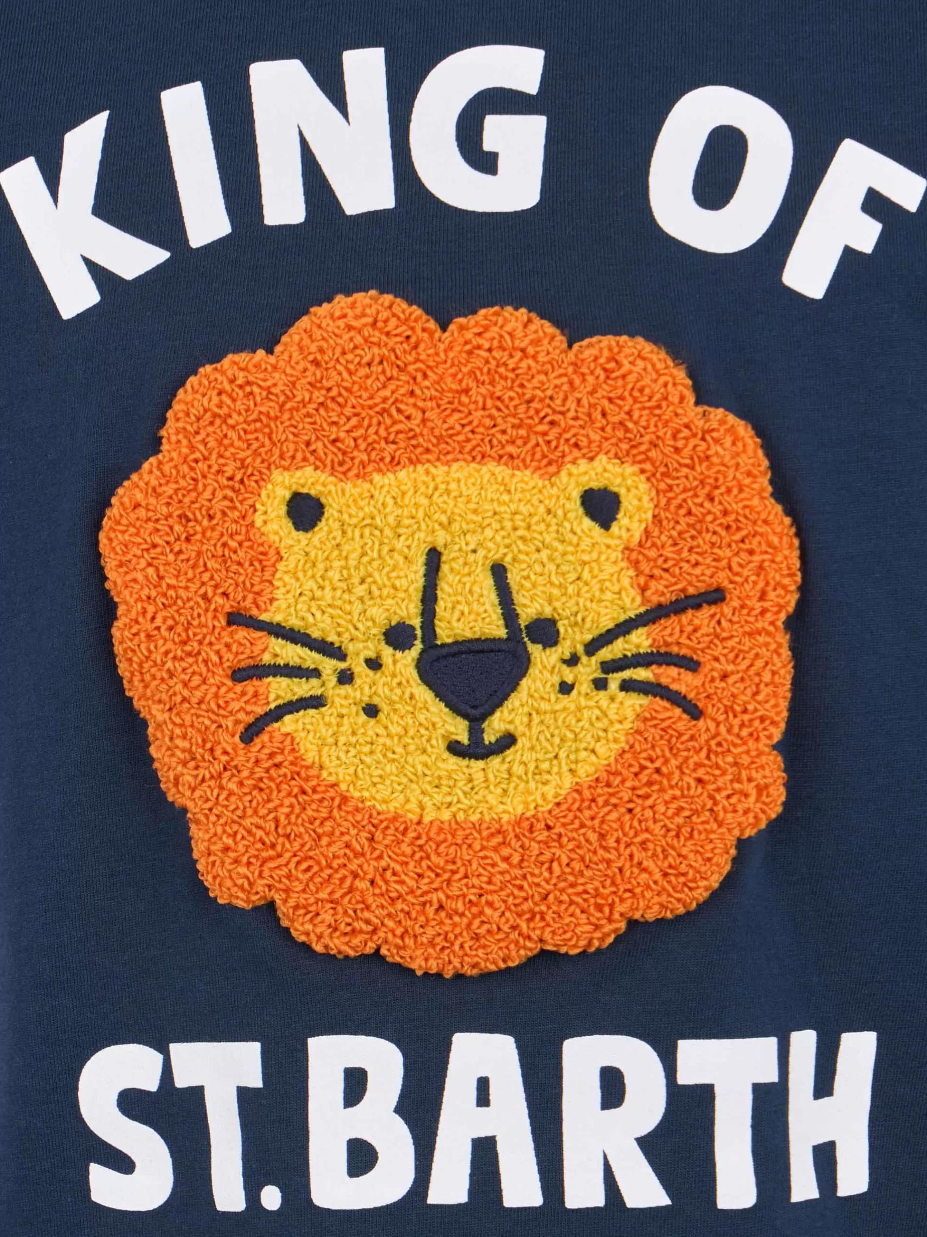 Best T-shirt da bambino in cotone con patch in spugna King of St. Barth Bambino T-shirts