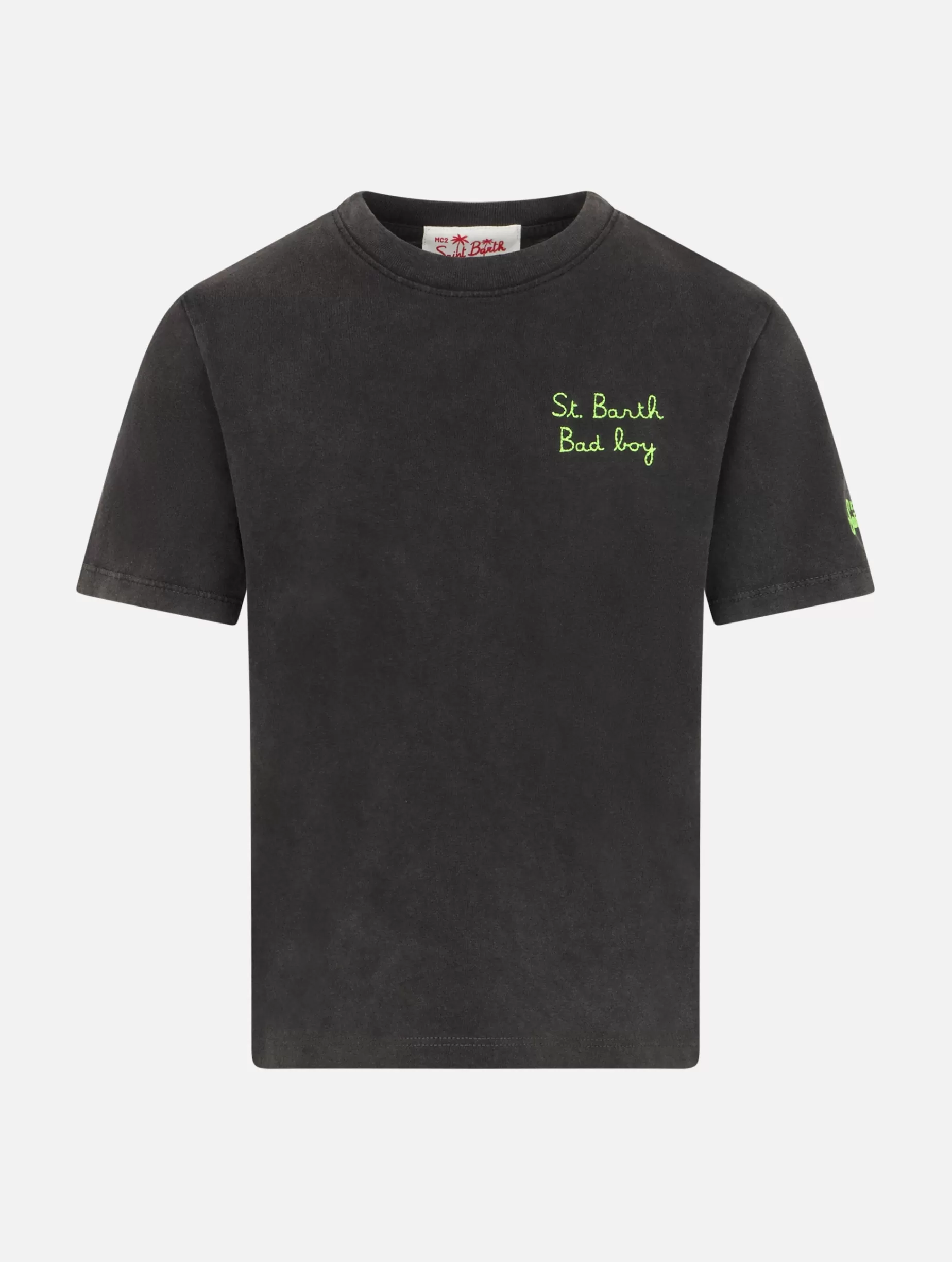 Best Sale T-shirt da bambino in cotone nero Josh Bambino T-shirts