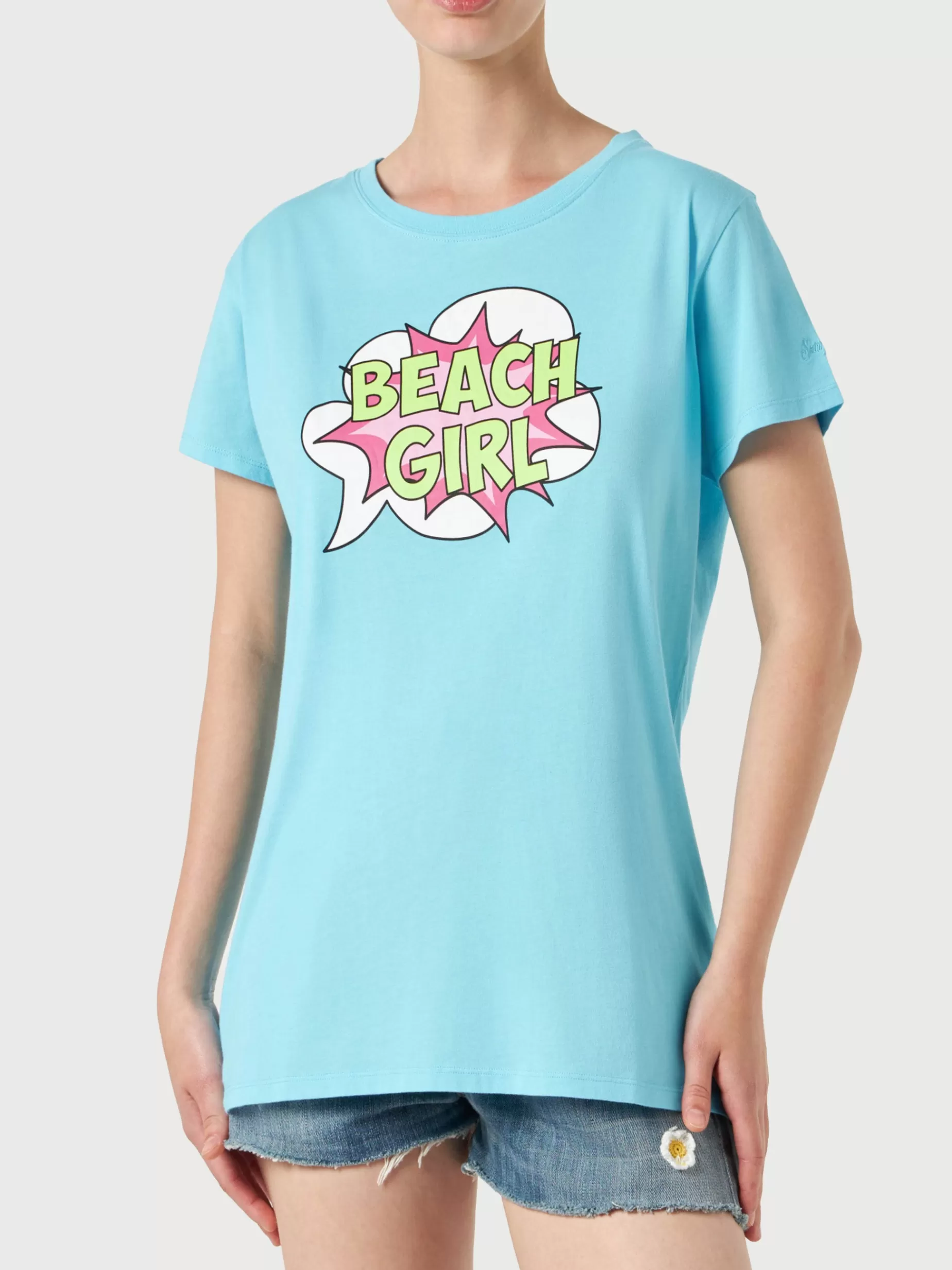 Cheap T-shirt da donna con stampa Beach girl Donna T-shirt