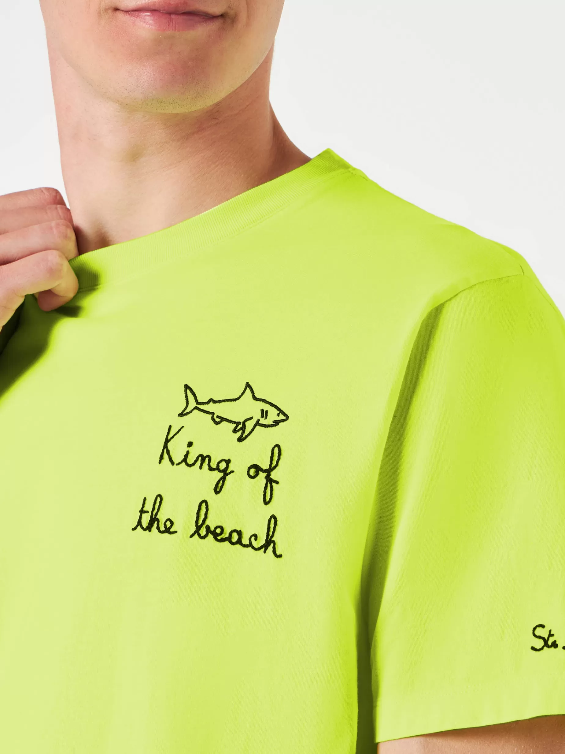 Store T-shirt da uomo con ricamo King of the Beach Uomo T-shirts