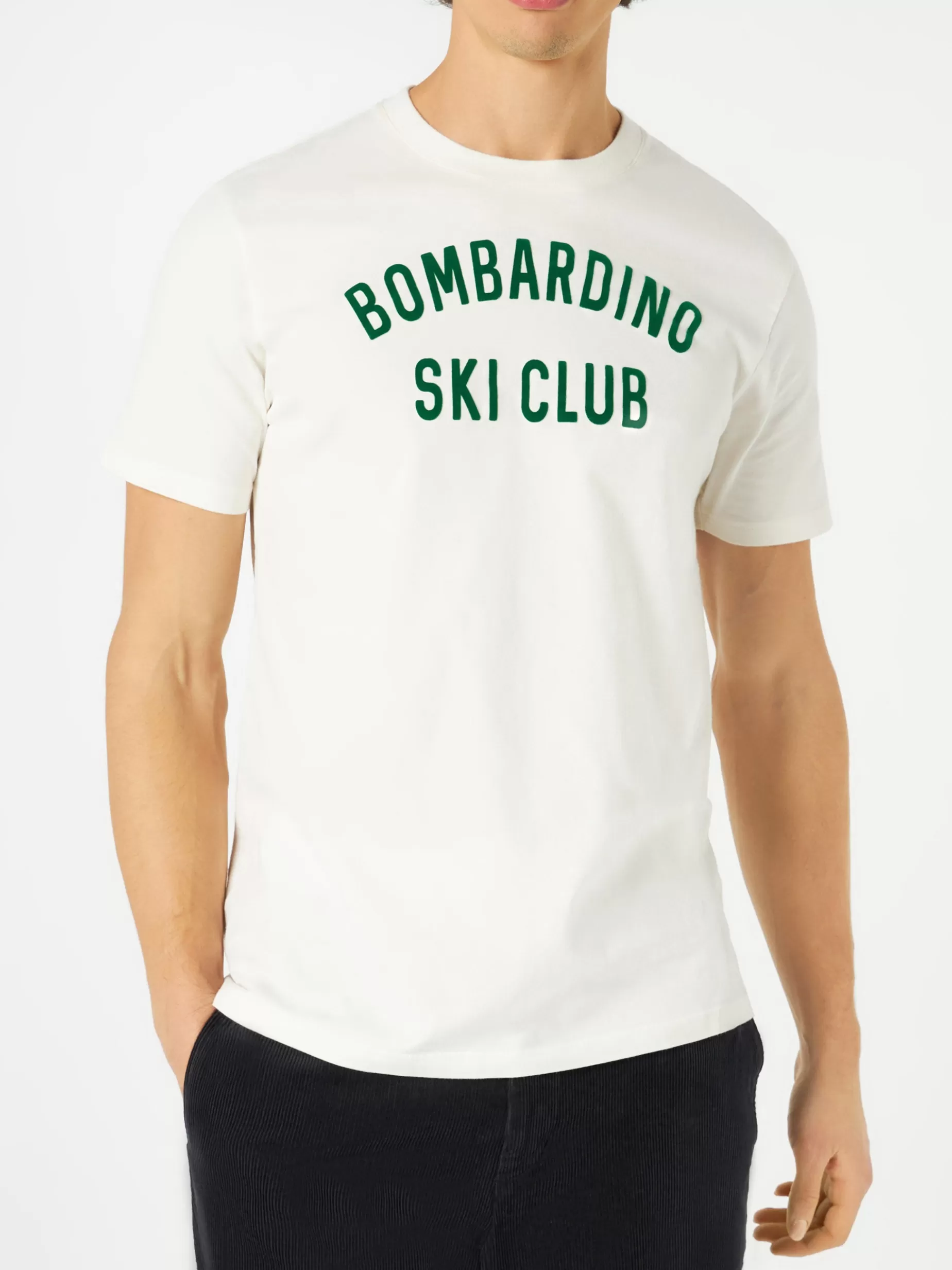 Discount T-shirt da uomo con stampa Bombardino Ski Club Uomo T-shirts