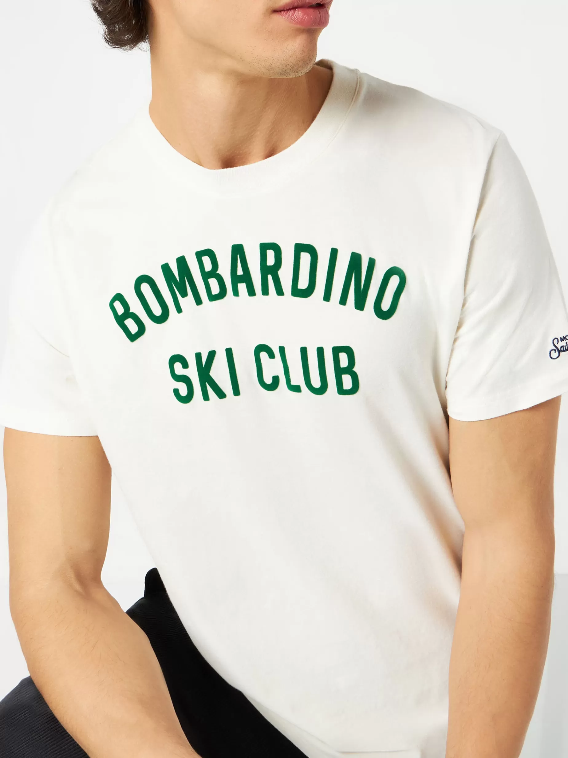 Discount T-shirt da uomo con stampa Bombardino Ski Club Uomo T-shirts