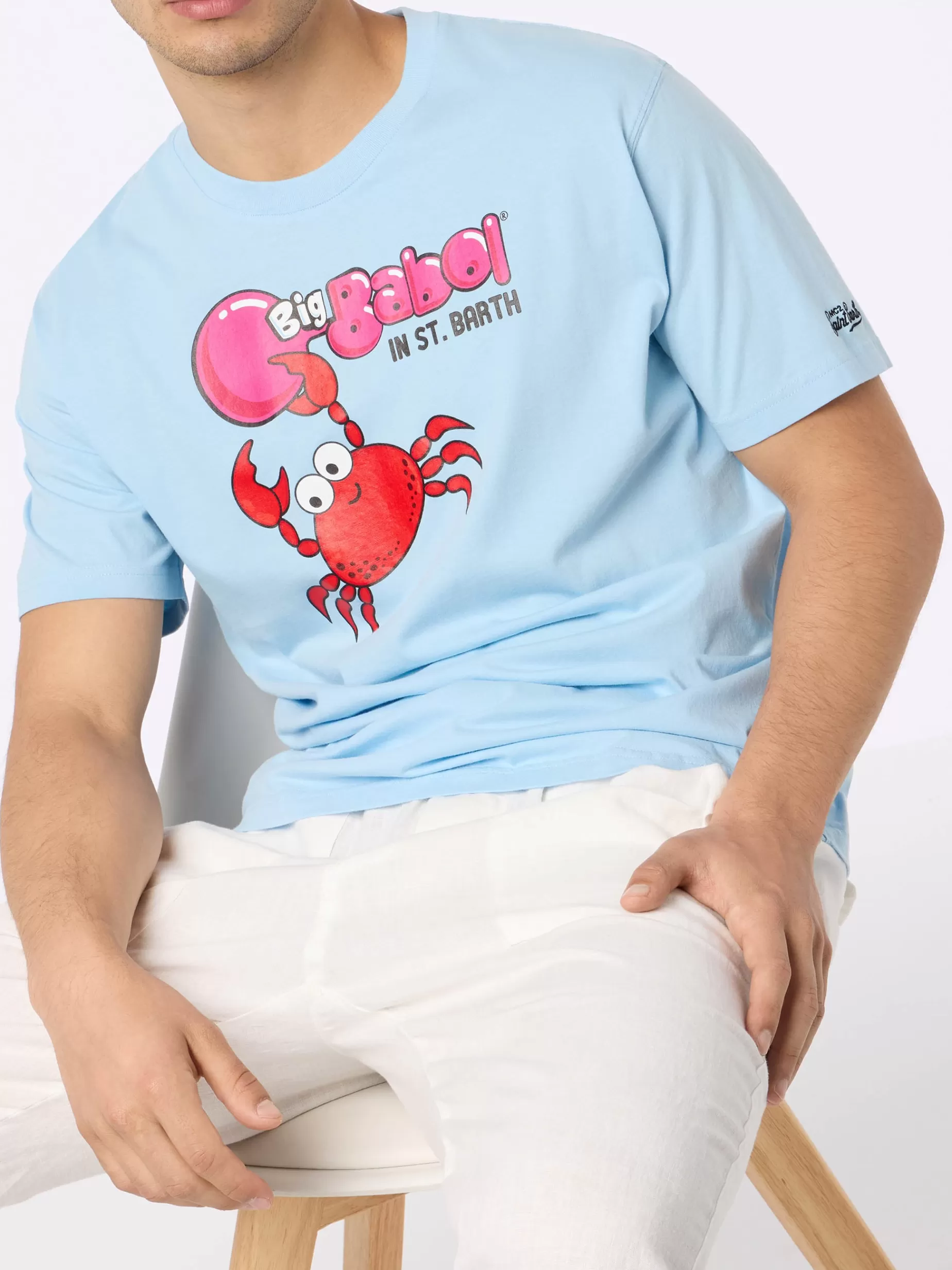 Best Sale T-shirt da uomo con stampa piazzata e ricamo granchio Big Babol | EDIZIONE SPECIALE BIG BABOL Uomo T-shirts | Abbigliamento