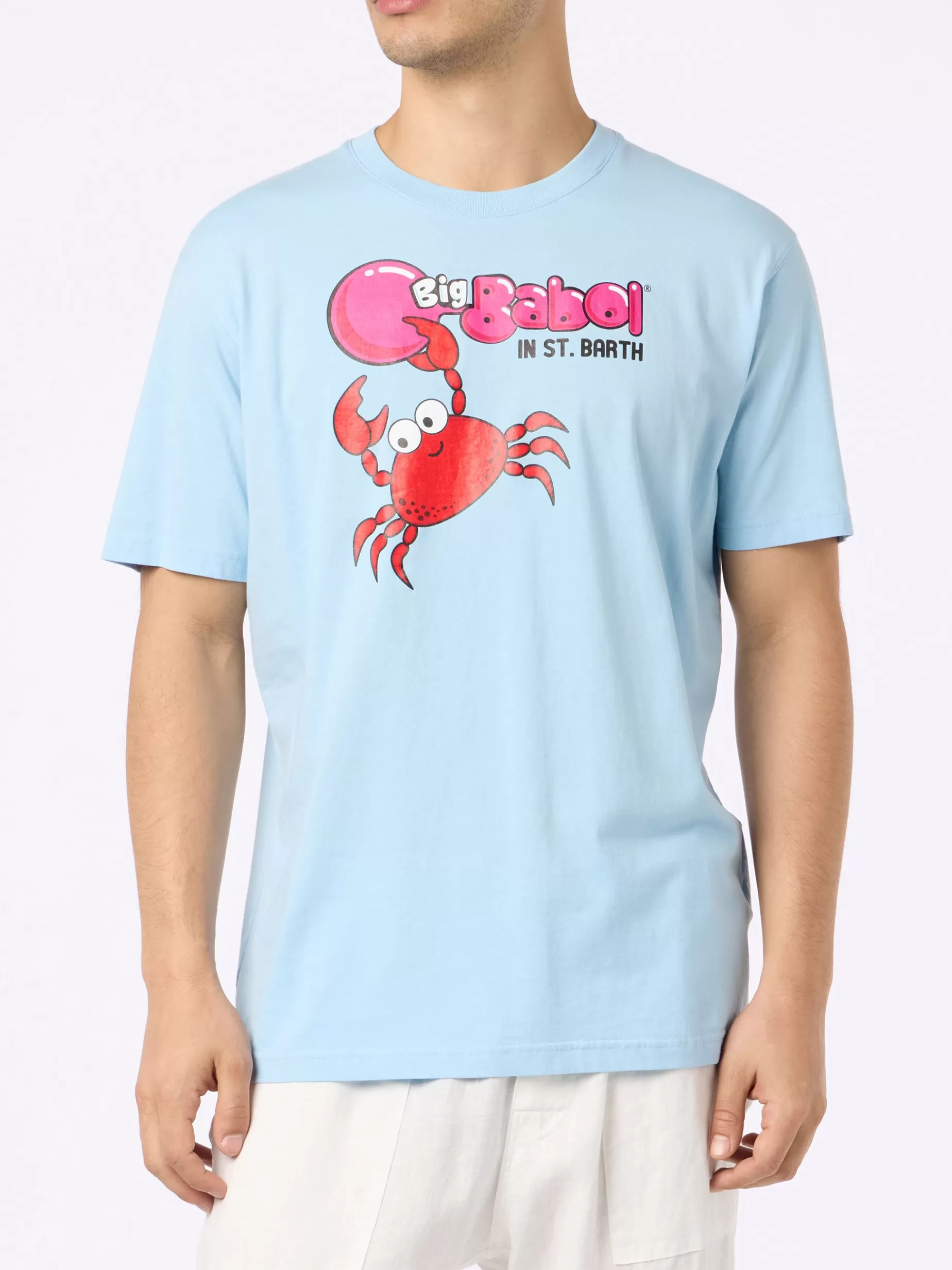 Best Sale T-shirt da uomo con stampa piazzata e ricamo granchio Big Babol | EDIZIONE SPECIALE BIG BABOL Uomo T-shirts | Abbigliamento