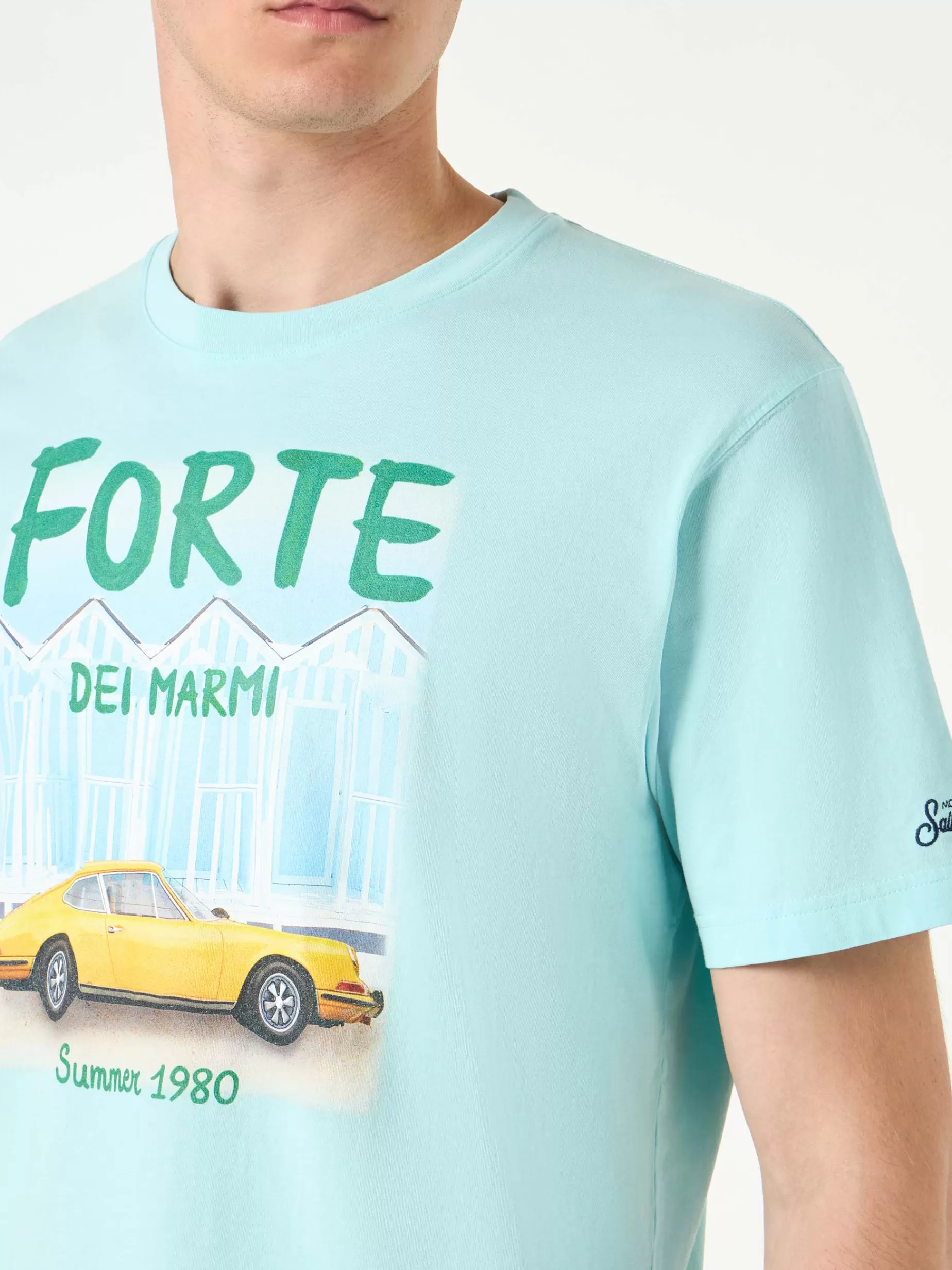 Hot T-shirt da uomo in cotone con stampa auto Forte dei Marmi Uomo T-shirts