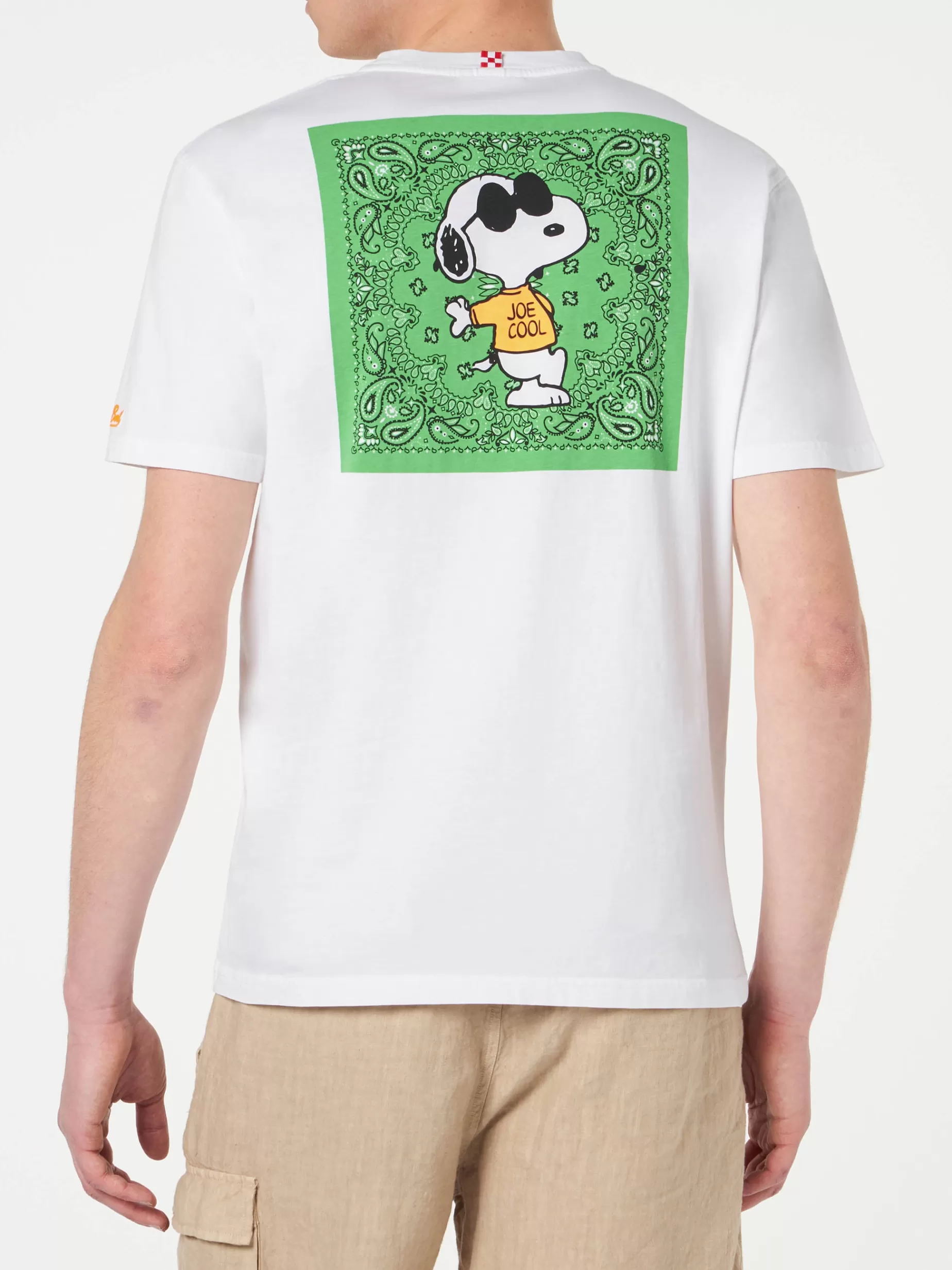 Sale T-shirt da uomo in cotone con stampa Bandanna Snoopy | SNOOPY - EDIZIONE SPECIALE PEANUTS™ Uomo T-shirts | Abbigliamento