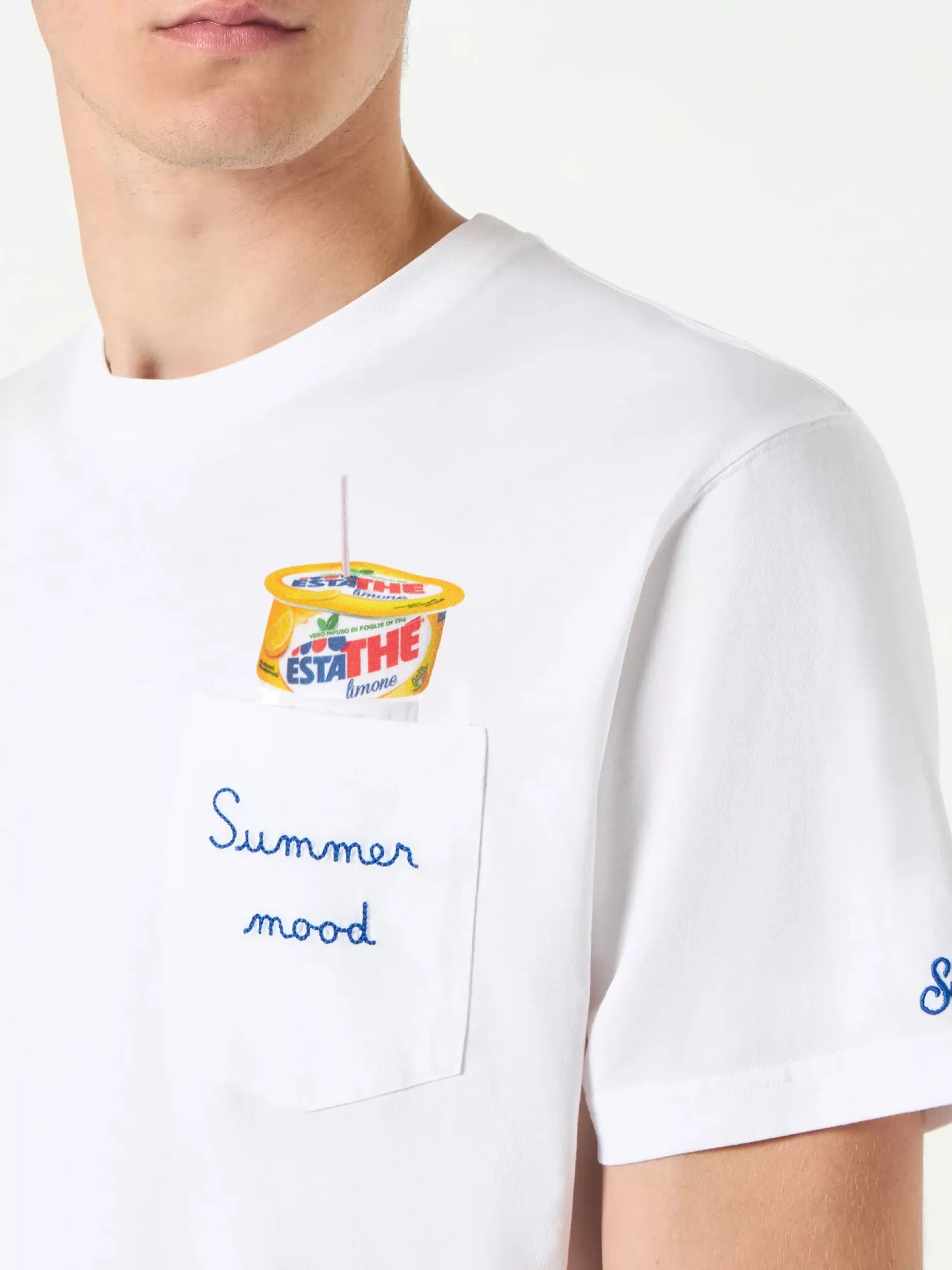 Cheap T-shirt da uomo in cotone con stampa Estathé | ESTATHE'® EDIZIONE SPECIALE Uomo T-shirts